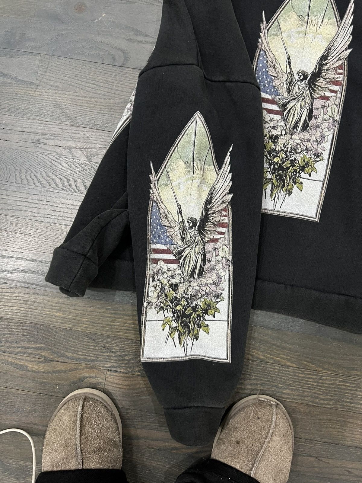Who Decides War Faded us angel hoodie Size US M / EU 48-50 / 2 - 6 Thumbnail