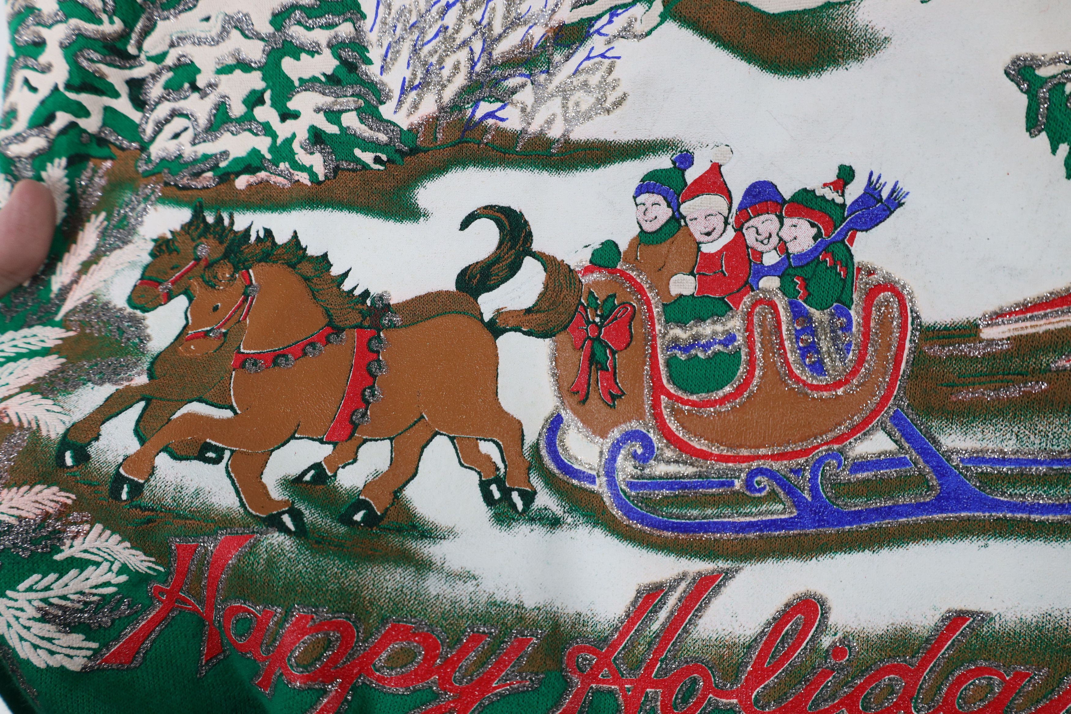 Vintage Vintage 90s Streetwear Christmas Crewneck Sweatshirt USA Size XL / US 12-14 / IT 48-50 - 7 Thumbnail