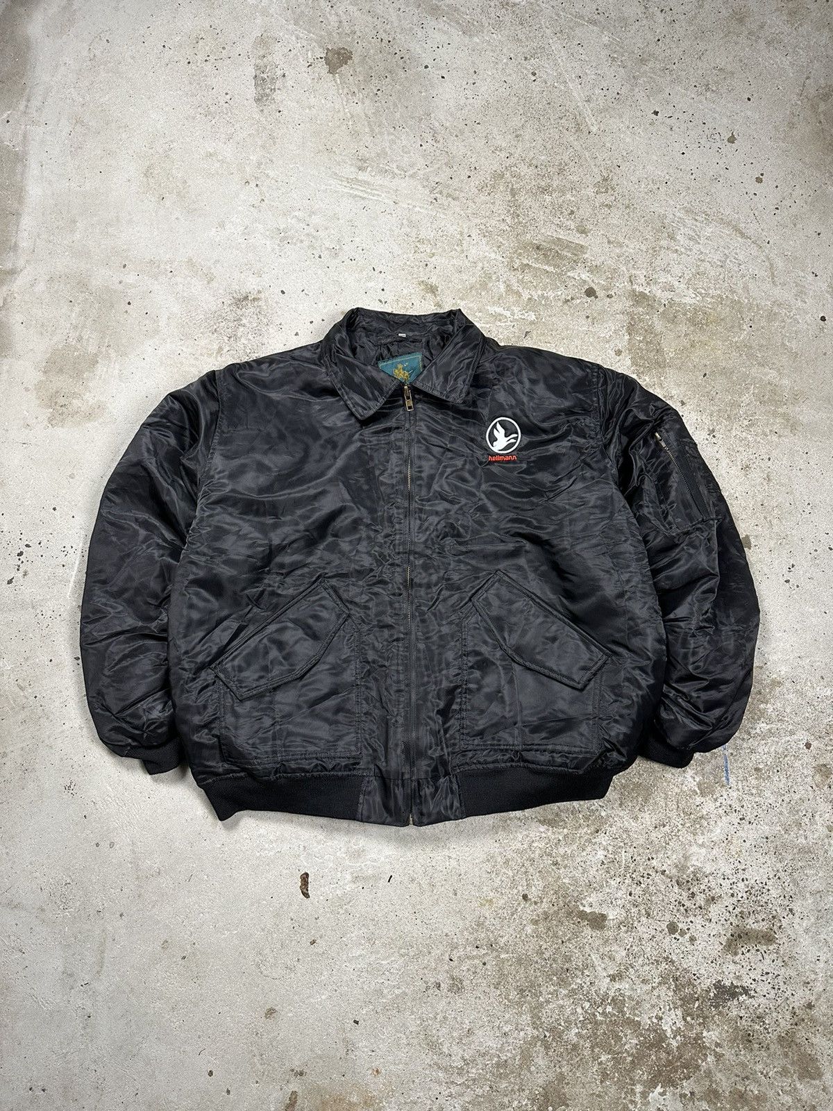 Vintage ‼️ Vintage 90s Black Boxy Bomber Jacket Nylon Rare Size US XL / EU 56 / 4 - 1 Thumbnail