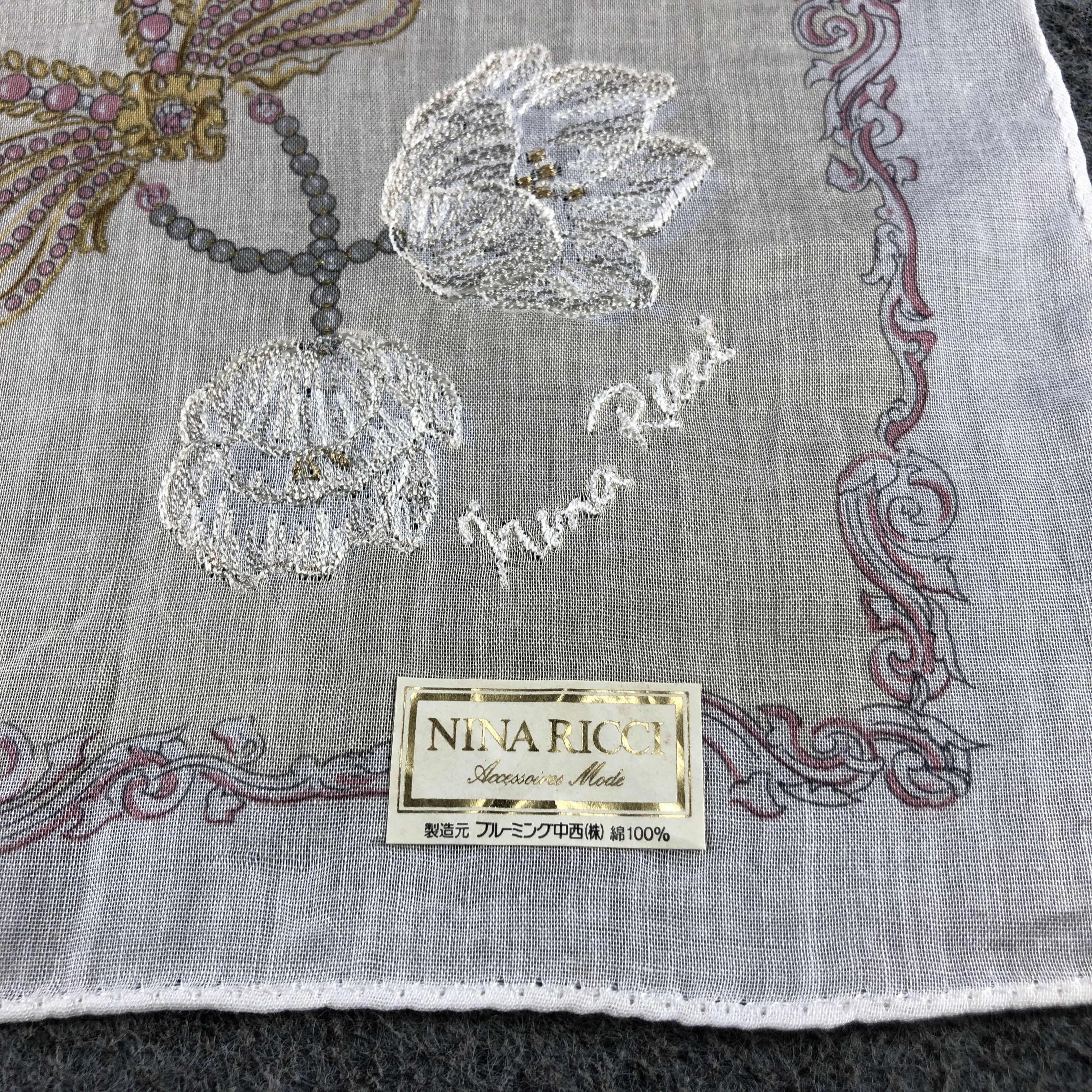 Nina Ricci Nina Ricci Handkerchief Neckerchief Bandana H2379 Size ONE SIZE - 4 Thumbnail