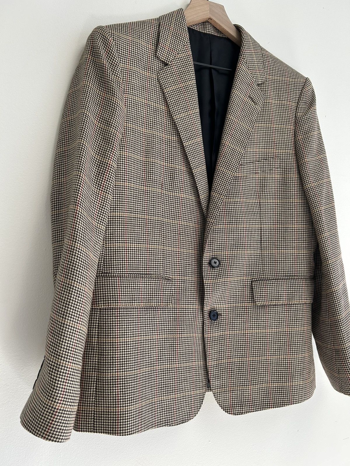 Celine SS20 MSRP: $3K Tournoun Prince of Wales Houndstooth Blazer Size 50R - 2 Thumbnail