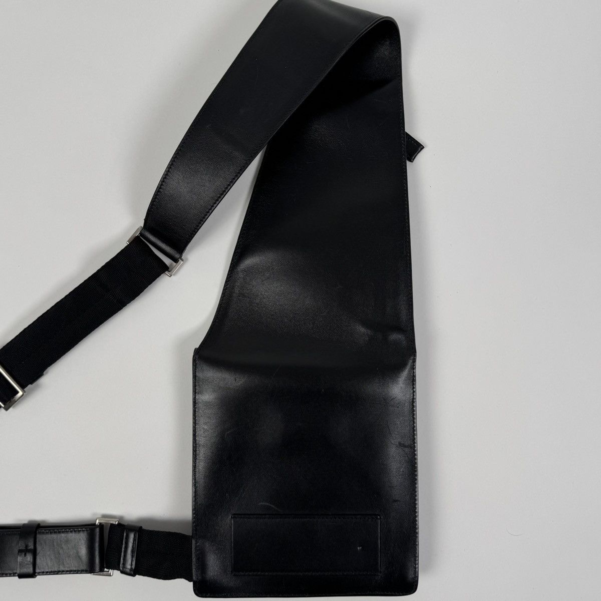 Prada Prada SS1999 Black Leather Crossbody Sling Holster Bag Size ONE SIZE - 6 Thumbnail