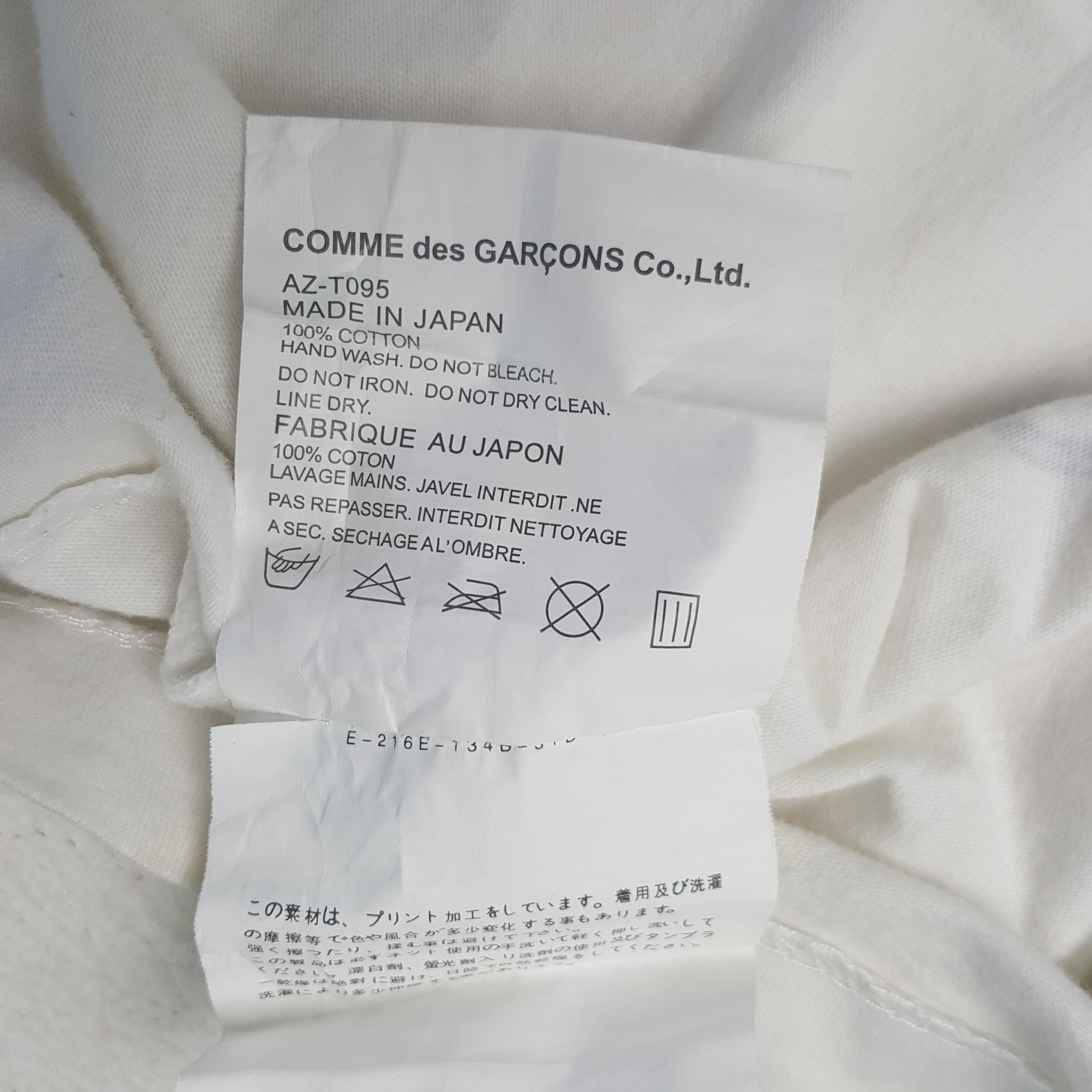 Comme des Garcons Vintage Comme des Garcons Japanese Designer Tshirt Size US M / EU 48-50 / 2 - 6 Thumbnail