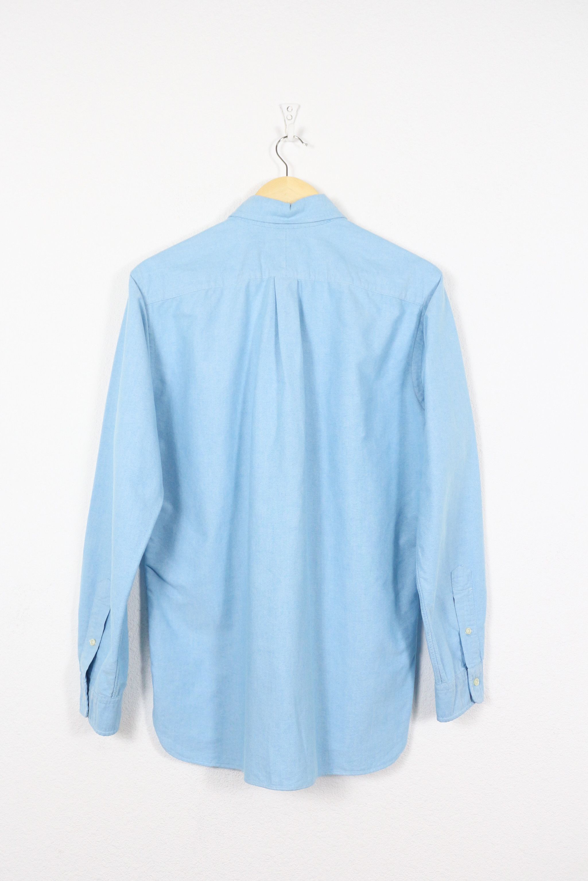 Polo Ralph Lauren × Ralph Lauren Polo Ralph Lauren Pony Logo Blue Oxford Shirt Preppy NZ Size US M / EU 48-50 / 2 - 5 Thumbnail
