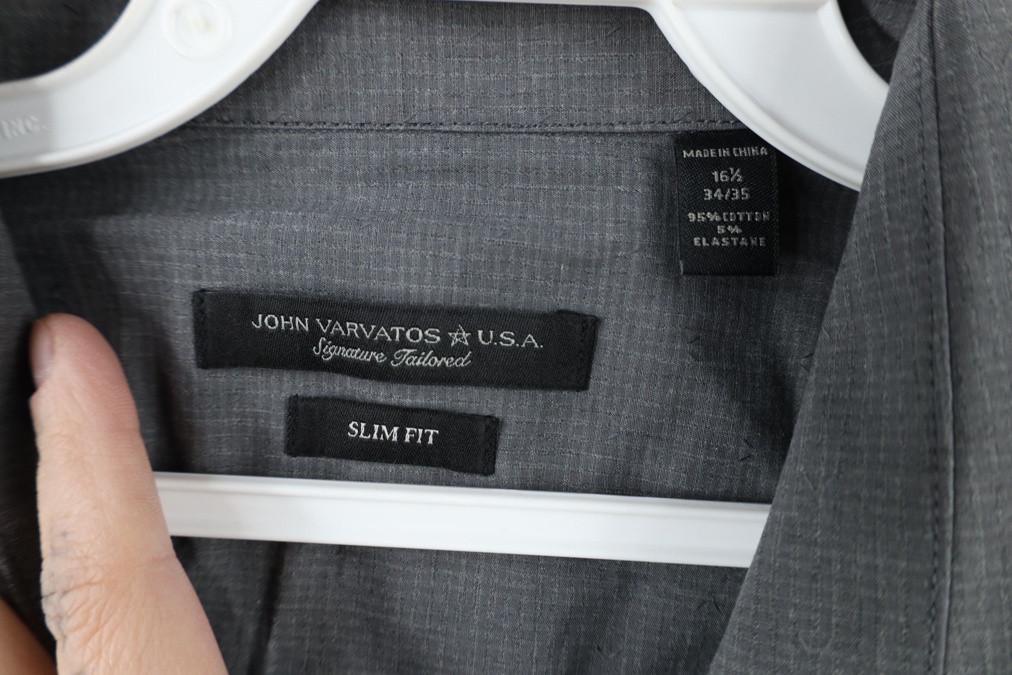 John Varvatos × Vintage John Varvatos USA Signature Tailored Stretch Button Shirt Size US M / EU 48-50 / 2 - 8 Thumbnail