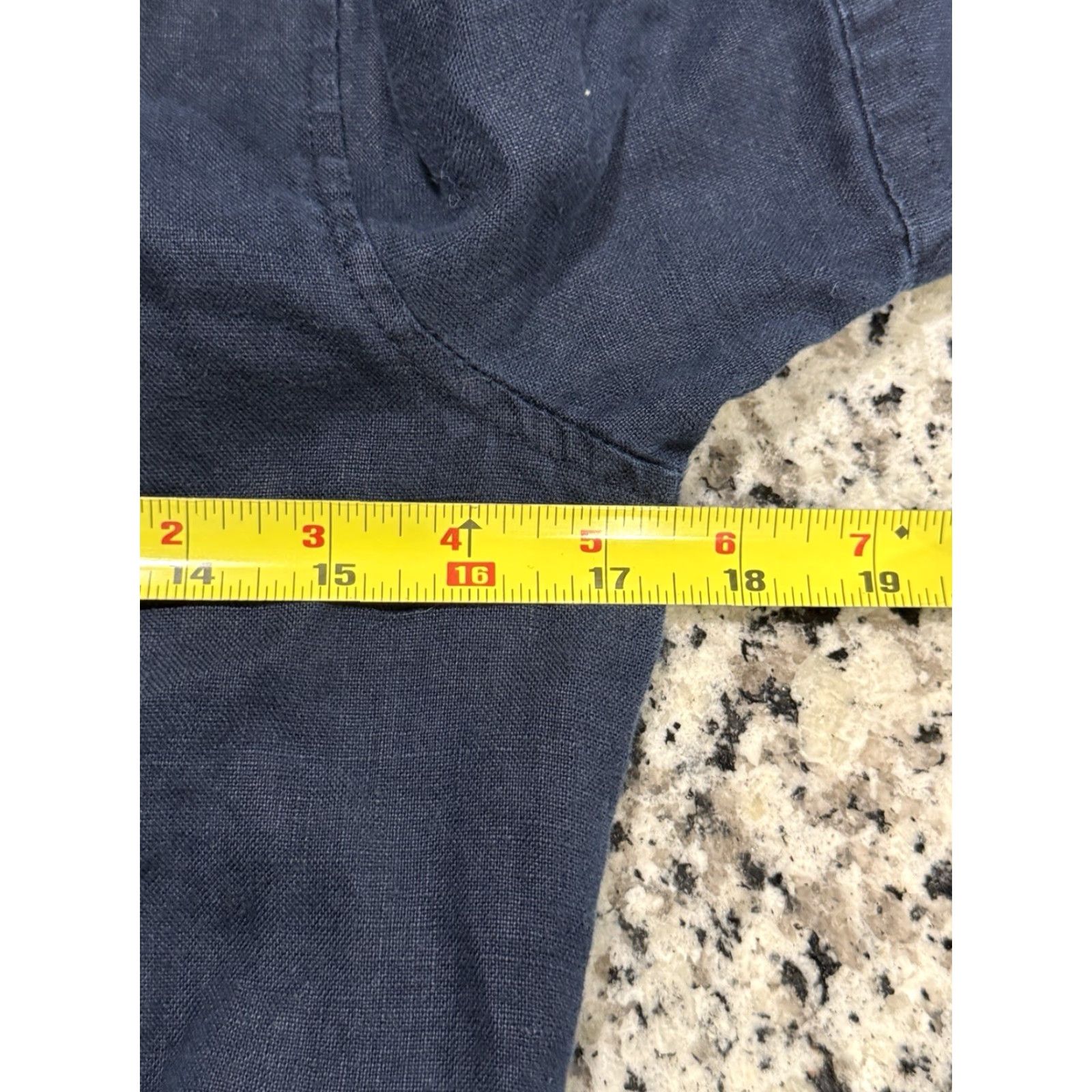 Ralph Lauren Lauren Ralph Lauren Dress Wakana Tie-Front Linen Sz 00 Navy Blue Preppy Size XXS / US 00 / IT 34 - 5 Thumbnail
