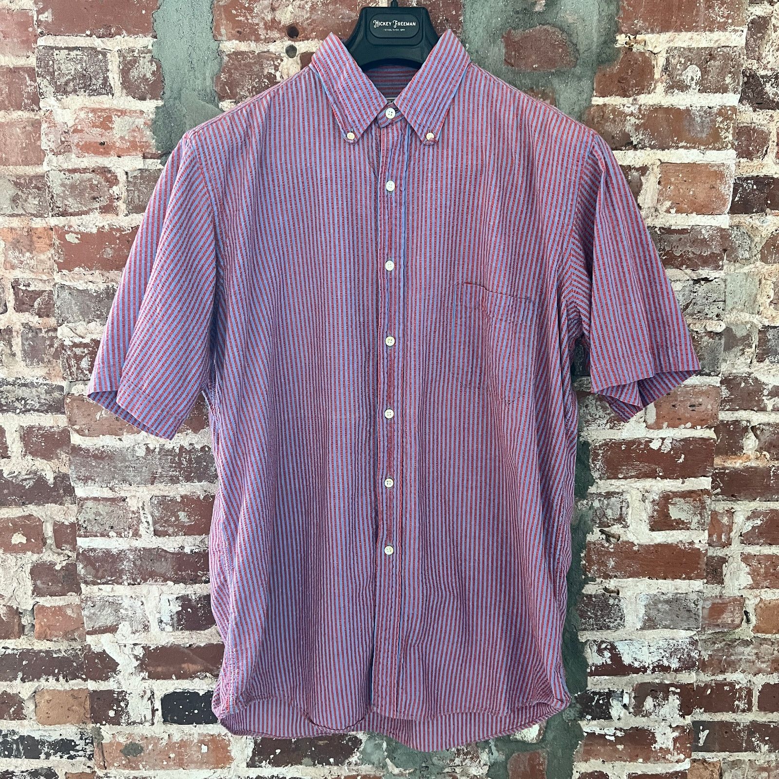 L.L. Bean L.L. BEAN Freeport Men's Seersucker Shirt Made USA XL 24x29 Size US XL / EU 56 / 4 - 2 Thumbnail