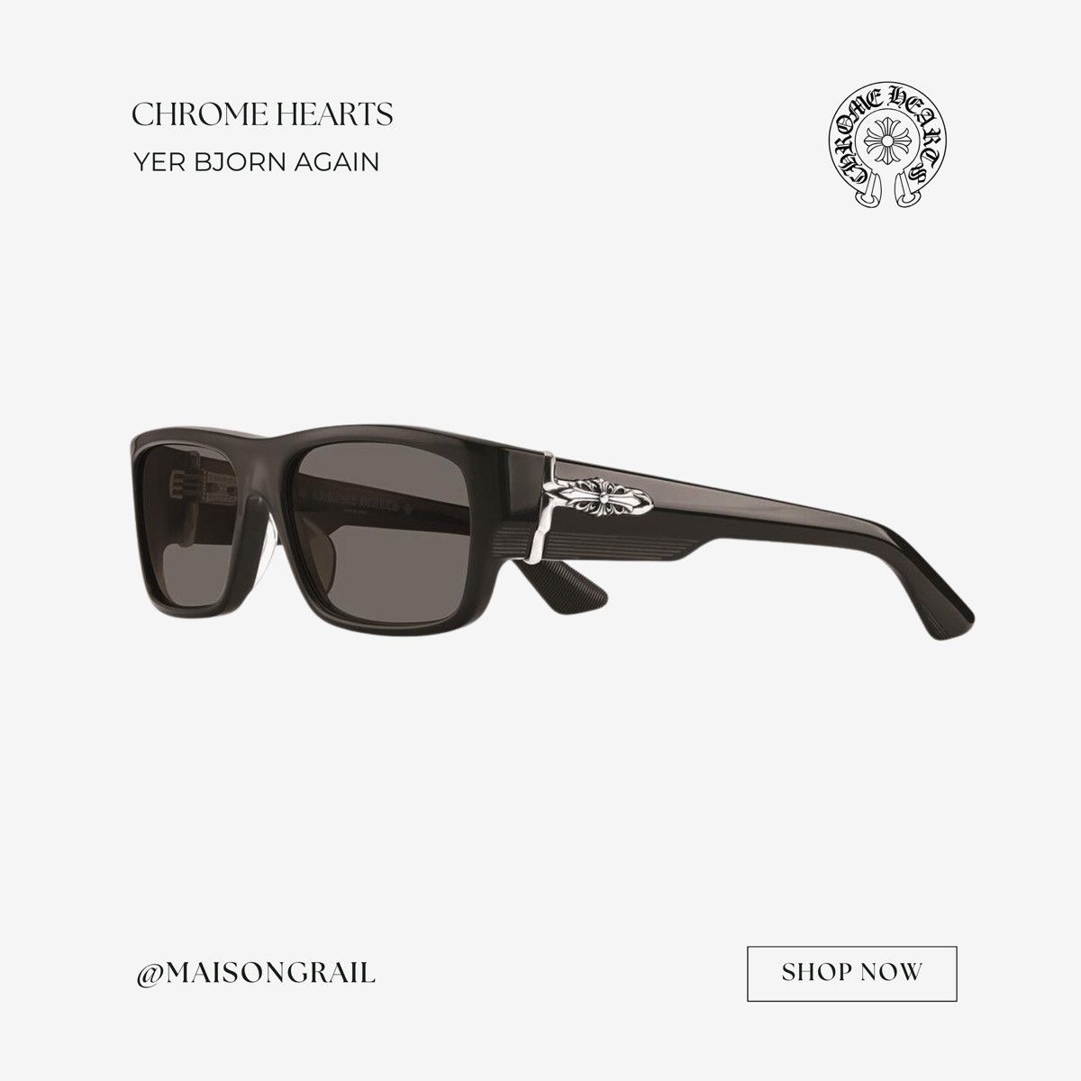 Chrome Hearts CHROME HEARTS YER BJORN AGAIN SUNGLASSES Size ONE SIZE - 1 Thumbnail