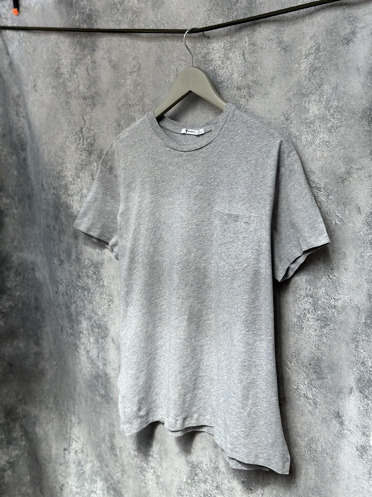 Alexander Wang Cotton T-Shirt Crew Neck Gray Tee