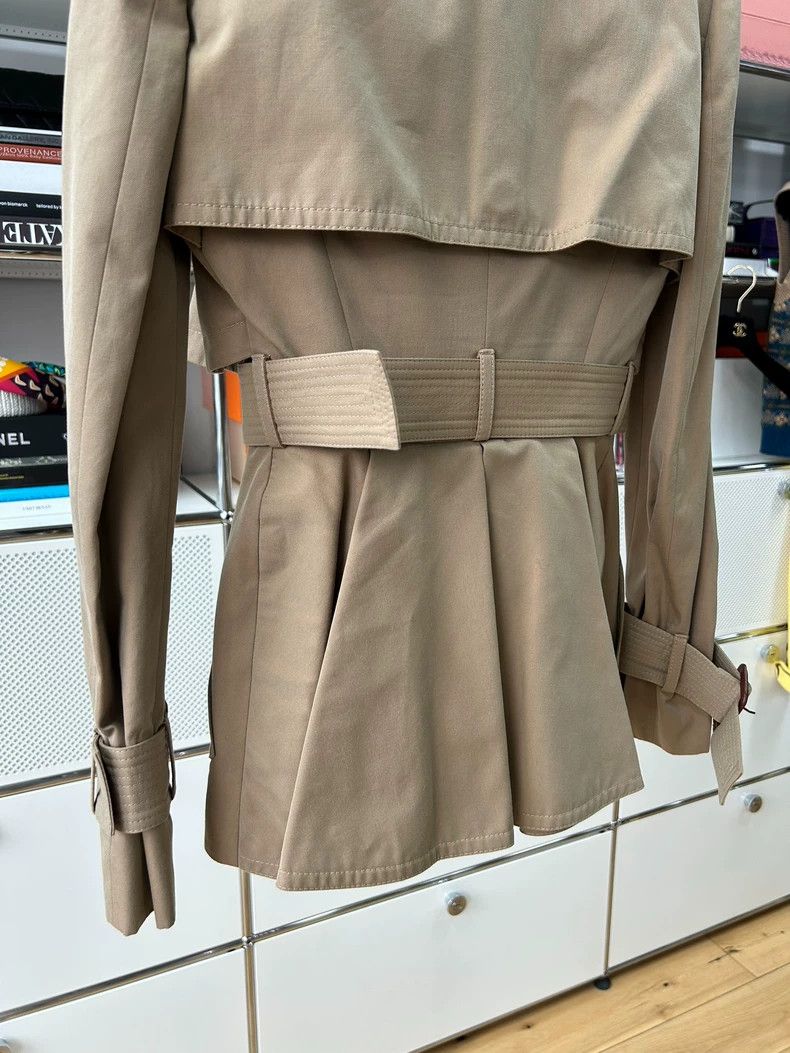 Alexander McQueen Alexander Mcqueen Khaki cotton windbreaker jacket Size XS / US 0-2 / IT 36-38 - 4 Thumbnail