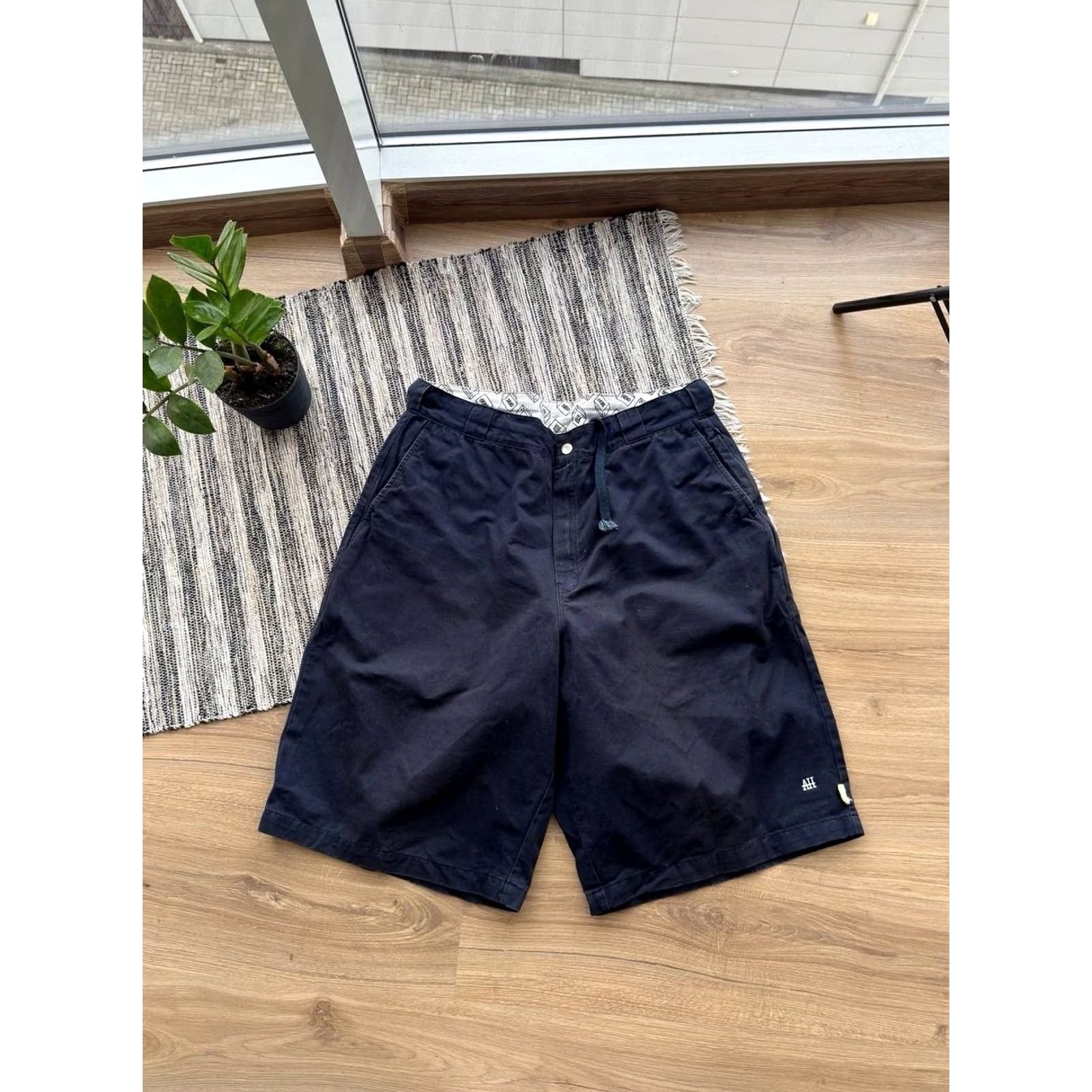 J Brand VINTAGE Beams Japan Shorts Bermuda Casual Blue 2XL Beams Made In Japan Mens Size US 39 - 3 Thumbnail