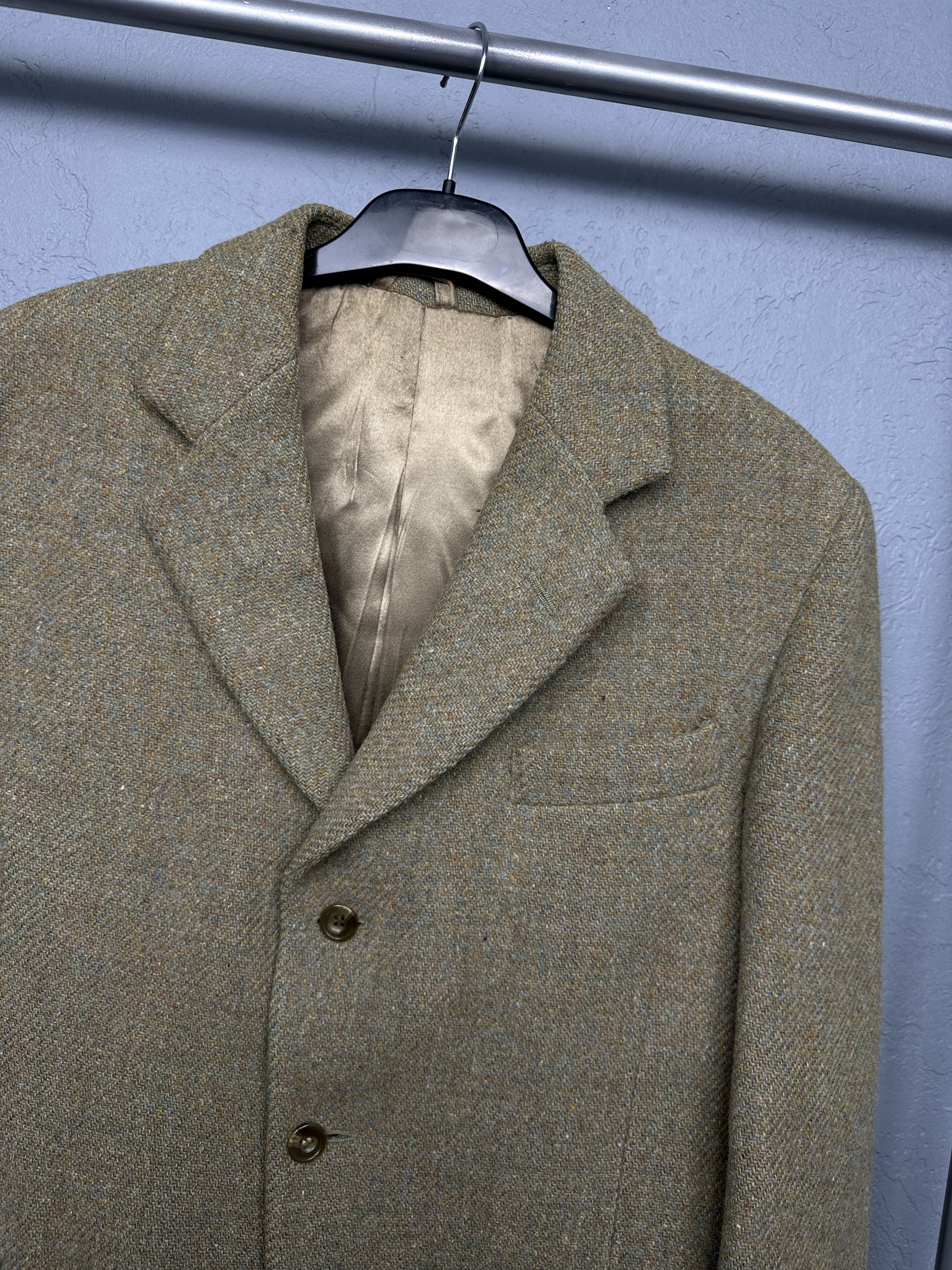 Harris Tweed Harris Tweed Vintage Mens Blazer Jacket Wool Three Buttons Size US S / EU 44-46 / 1 - 2 Thumbnail