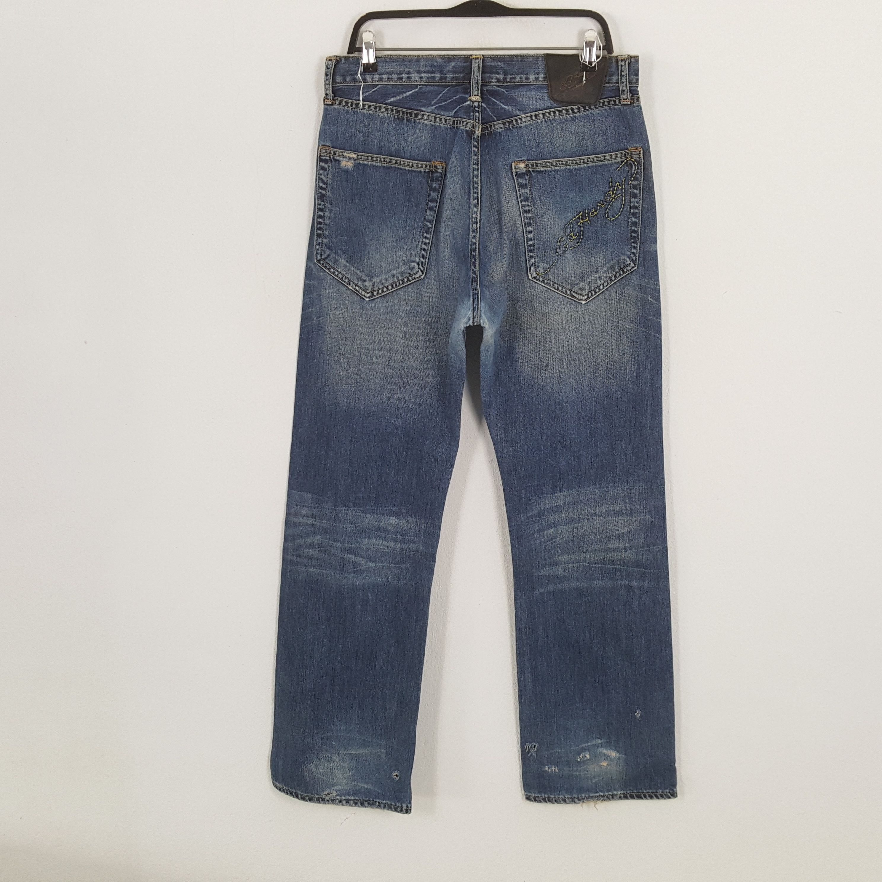Christian Audigier × Ed Hardy × Vintage ED HARDY by CHRISTIAN AUDIGIER Fashion Style Custom Jeans Size US 33 - 4 Thumbnail