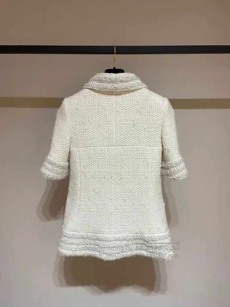 Chanel Chanel Hamburg Series High-end Handicraft Pearl Coat Size XXS / US 00 / IT 34 - 6 Thumbnail