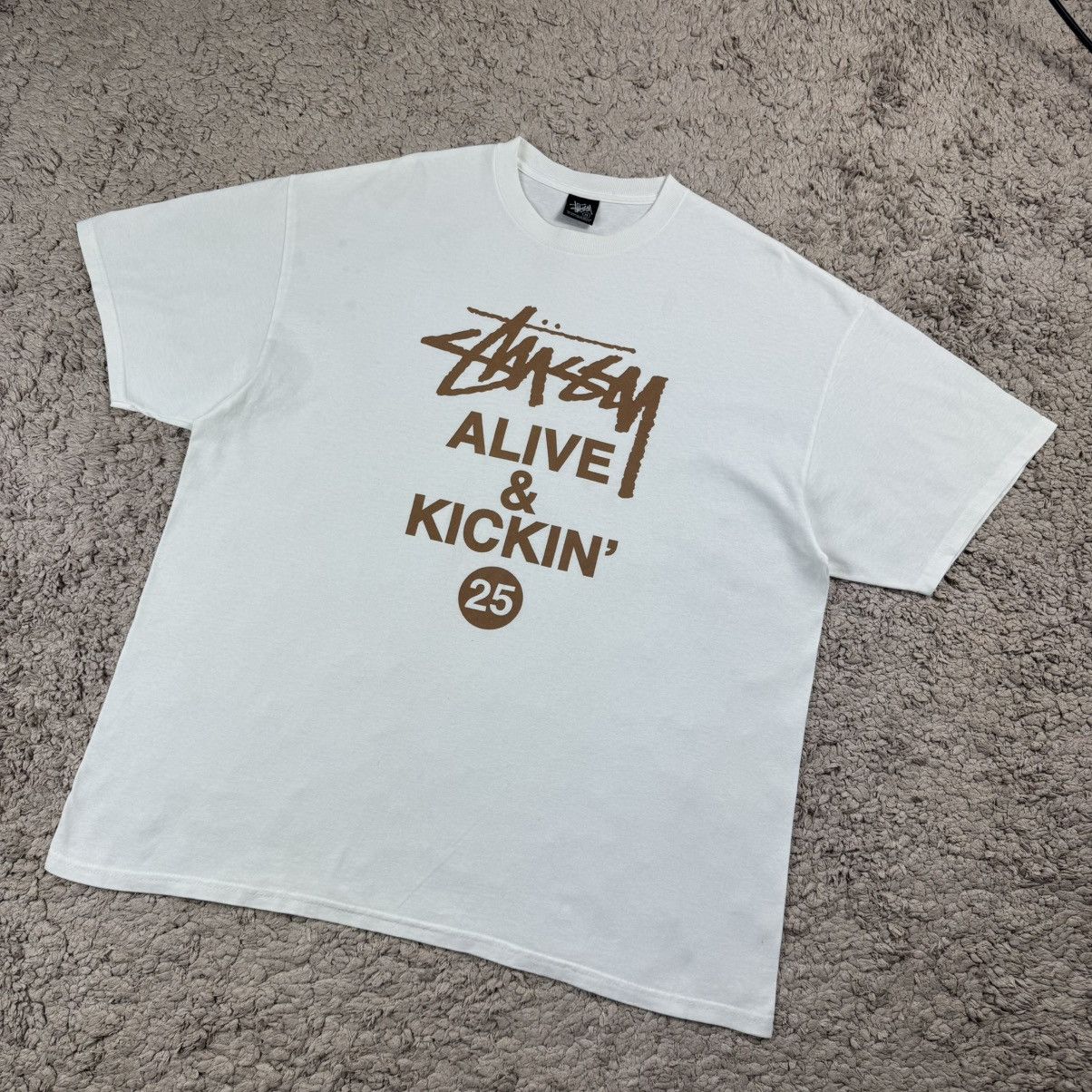 Stussy Vintage Stussy Alive & Kickin’ 25 Anniversary T-shirt Size US XL / EU 56 / 4 - 4 Thumbnail