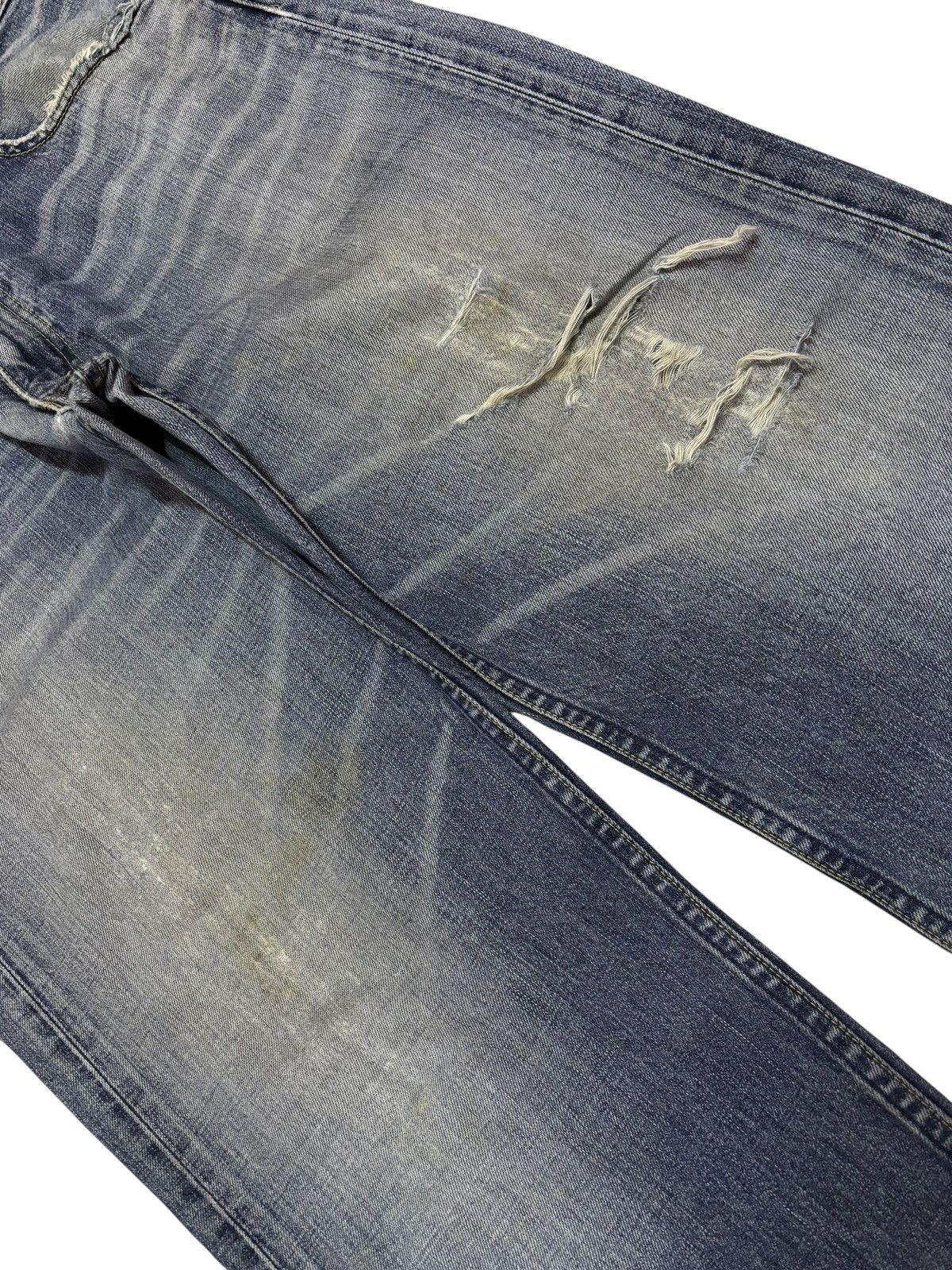 Levi's Vtg 90s Levis 503 Distressed Jeans Size US 32 / EU 48 - 3 Thumbnail
