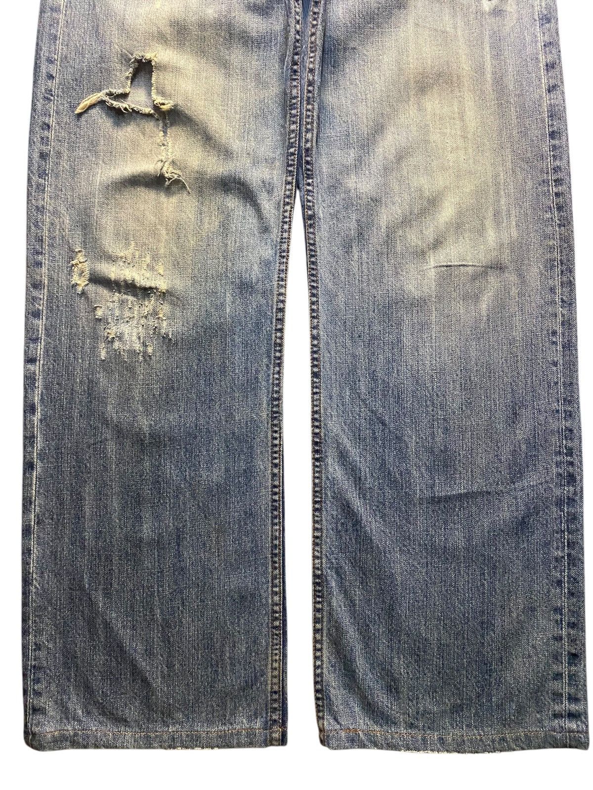 Japanese Brand Vintage Japanese Brand Embroidery Distressed Baggy Jeans Size US 32 / EU 48 - 5 Thumbnail