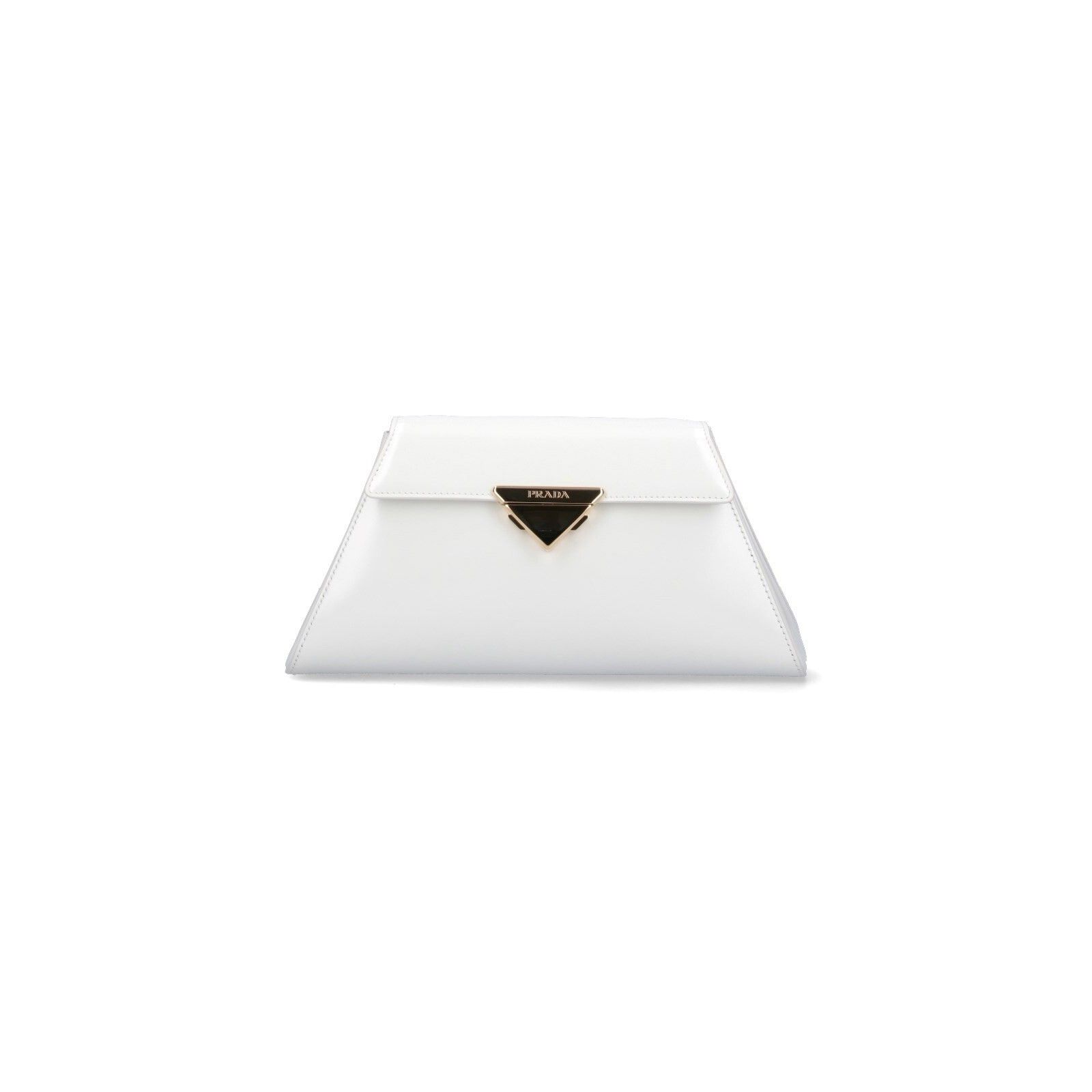 Prada PRADA White Leather Shoulder Bag New And Authentic Size ONE SIZE - 1 Thumbnail
