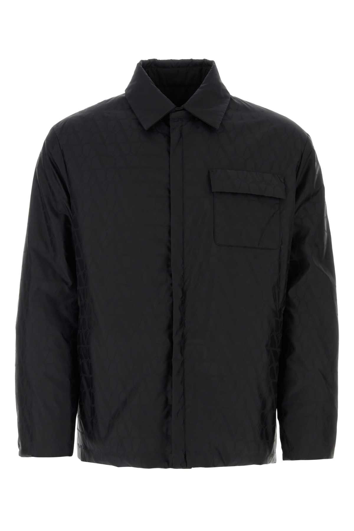 Valentino Black Toile Iconographe Shirt Size US XL / EU 56 / 4 - 1 Thumbnail
