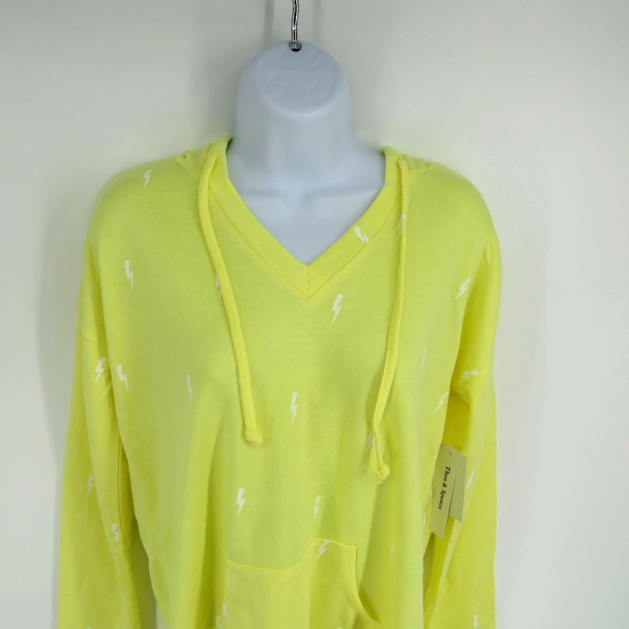 Other Theo & Spence Women's Small Yellow V-Neck Lightweight Pullov Size S / US 4 / IT 40 - 3 Thumbnail