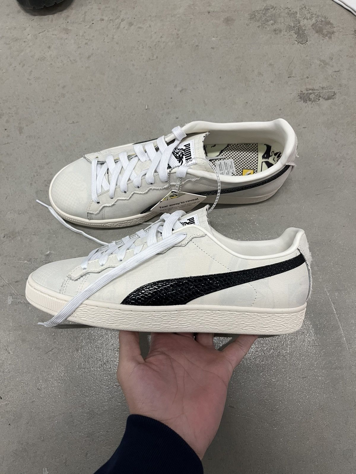 image of Puma x Staple Gidra Clyde Friends & Family Shoes in White, Men's (Size 10)