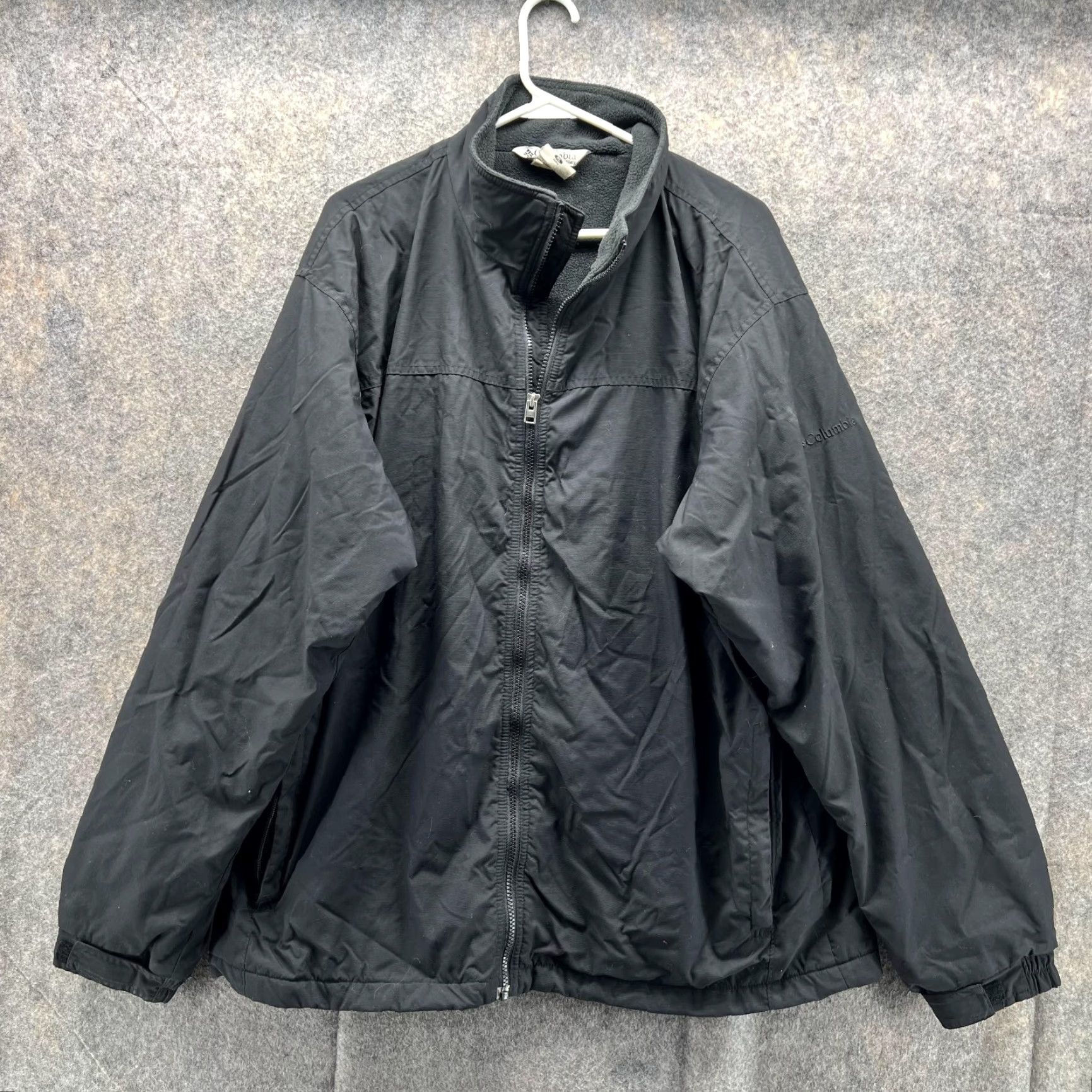 Vintage VINTAGE Columbia Jacket Men XL Black Full Zip Bomber Nylon Fleece Lined Sportswear Medium? Size US XL / EU 56 / 4 - 2 Thumbnail
