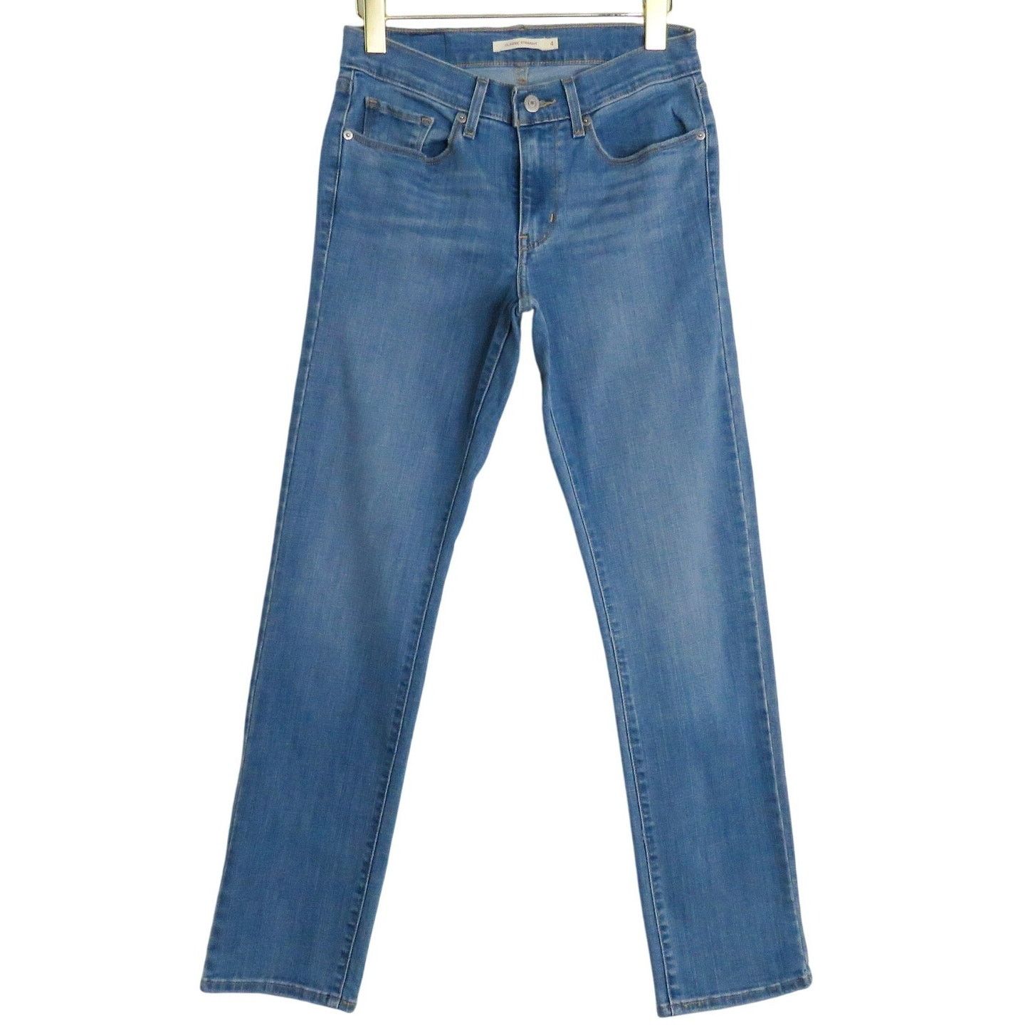Levi's Levis Classic Straight Leg Jeans Size 4 Mid Rise Jeans 27" Size 27" / US 4 / IT 40 - 8 Thumbnail
