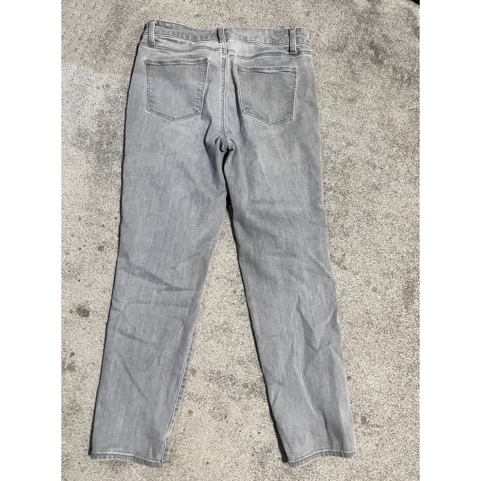 Talbots Talbots Jeans Slim Ankle Gray Curvy Womens Sz 4 Regular 26 in Inseam Cotton Blend Polyester Spandex Lyocell Button Zip Pockets Size 27" / US 4 / IT 40 - 3 Thumbnail