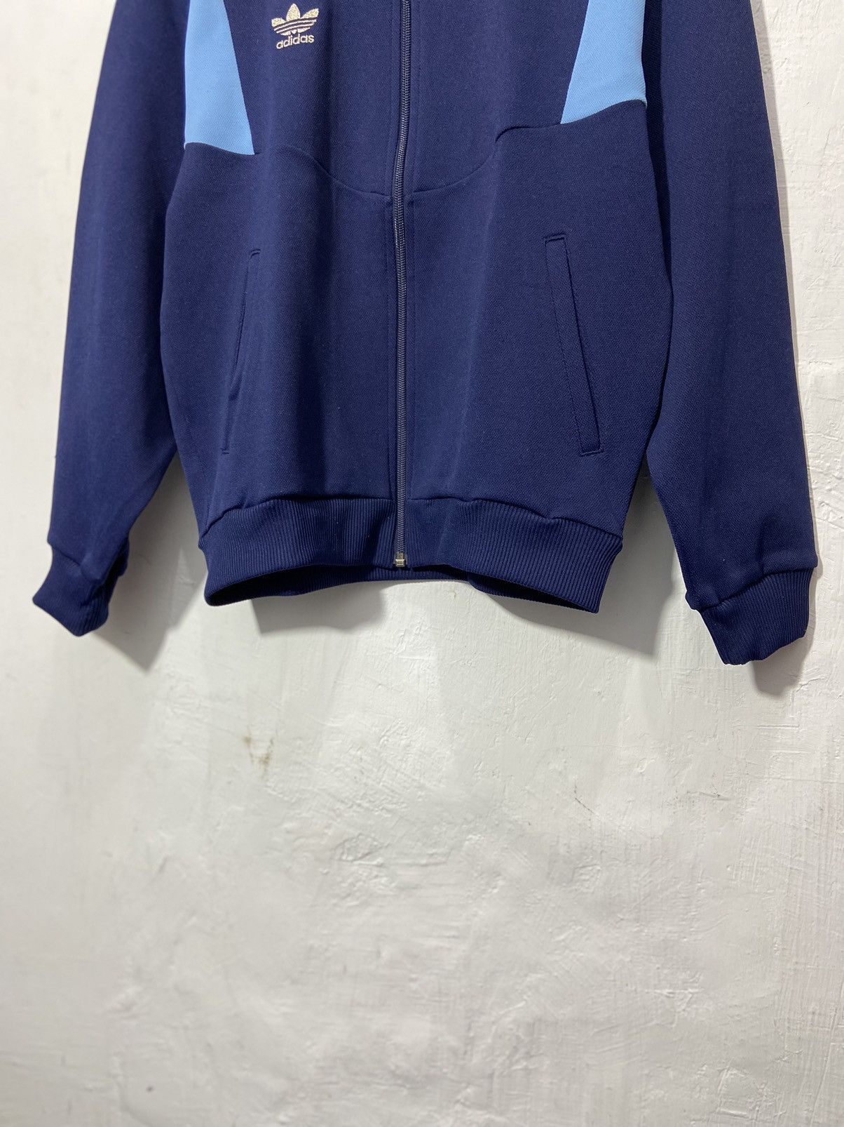 Adidas × Descente Vintage 90s Adidas Trefoil Descente Track Jacket Blue Size US M / EU 48-50 / 2 - 4 Thumbnail