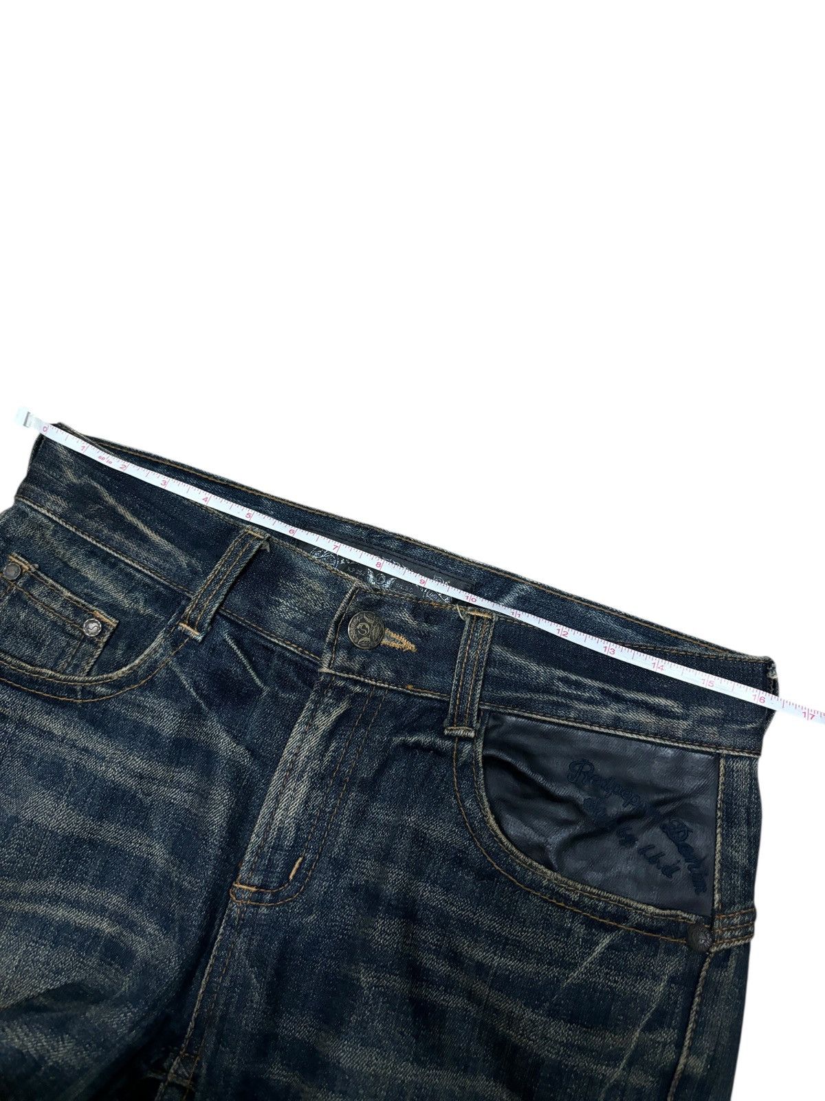 Japanese Brand Y2K Red Pepper Flare Denim Jeans Size US 32 / EU 48 - 9 Thumbnail