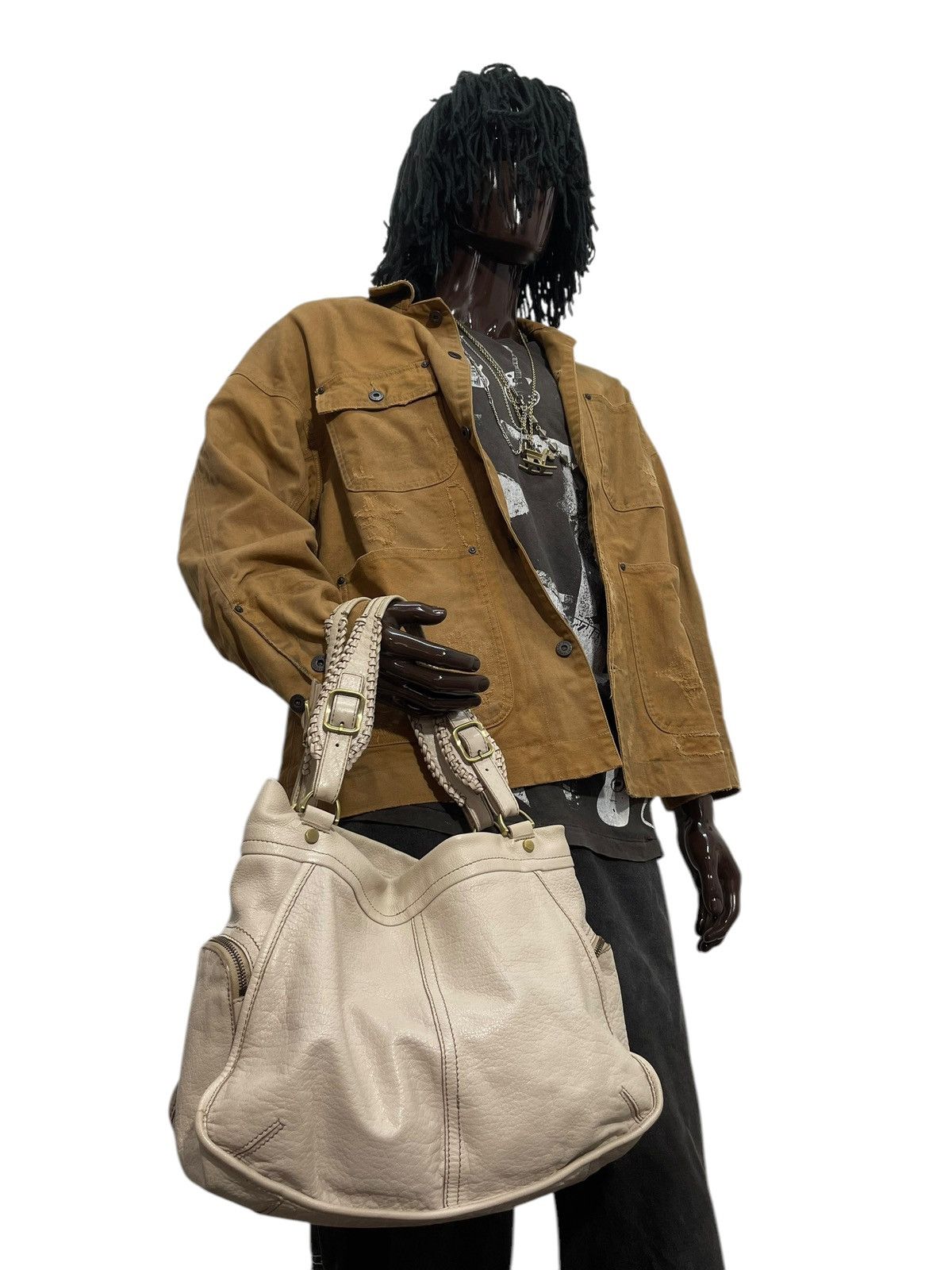 Japanese Brand Full Leather Sazaby Japan Tote Shoulder Bag 1🟩2 Size ONE SIZE - 3 Thumbnail
