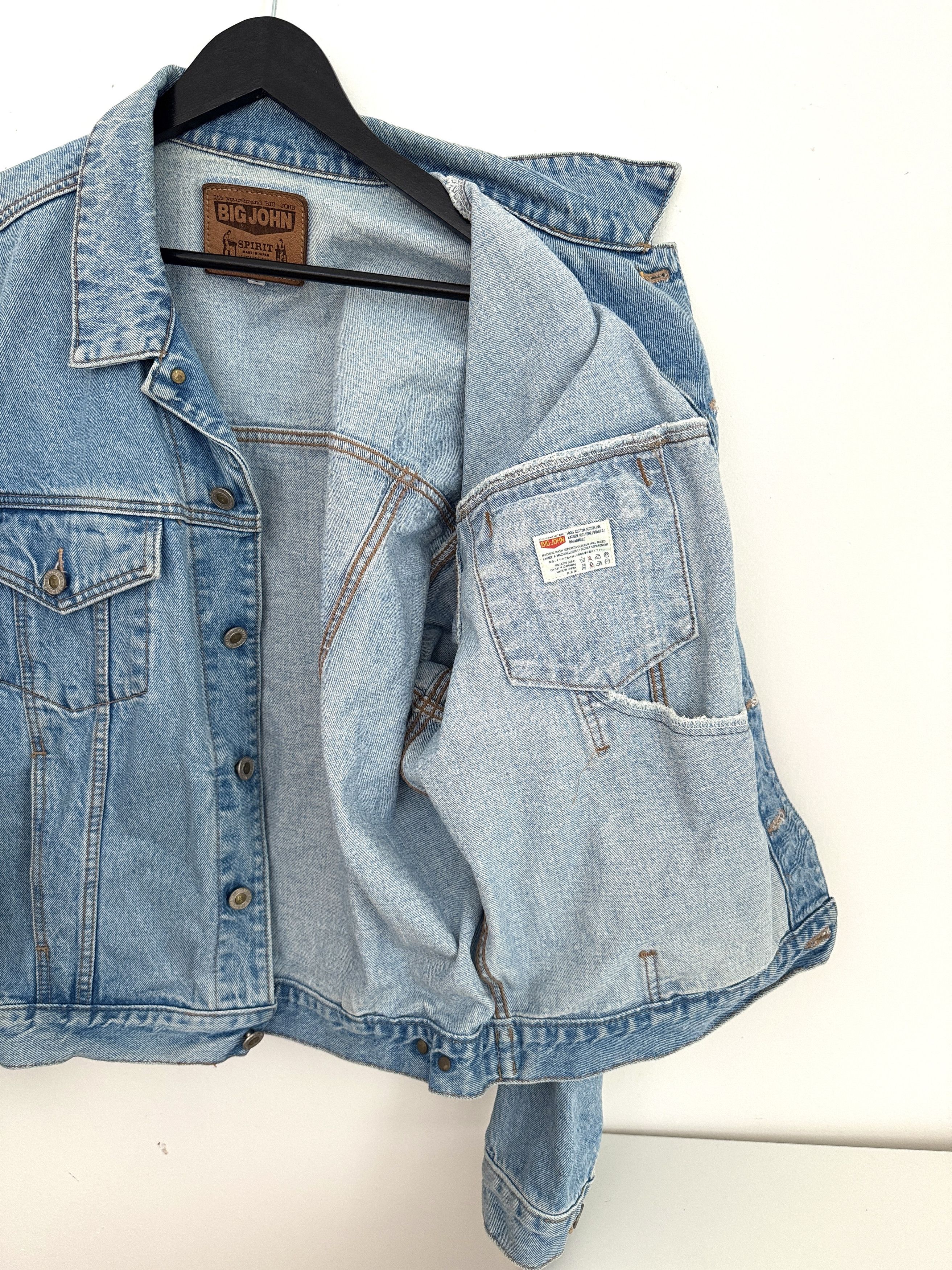 Big John Vintage Big John Denim Jacket Made in Japan Size L Size US L / EU 52-54 / 3 - 4 Thumbnail