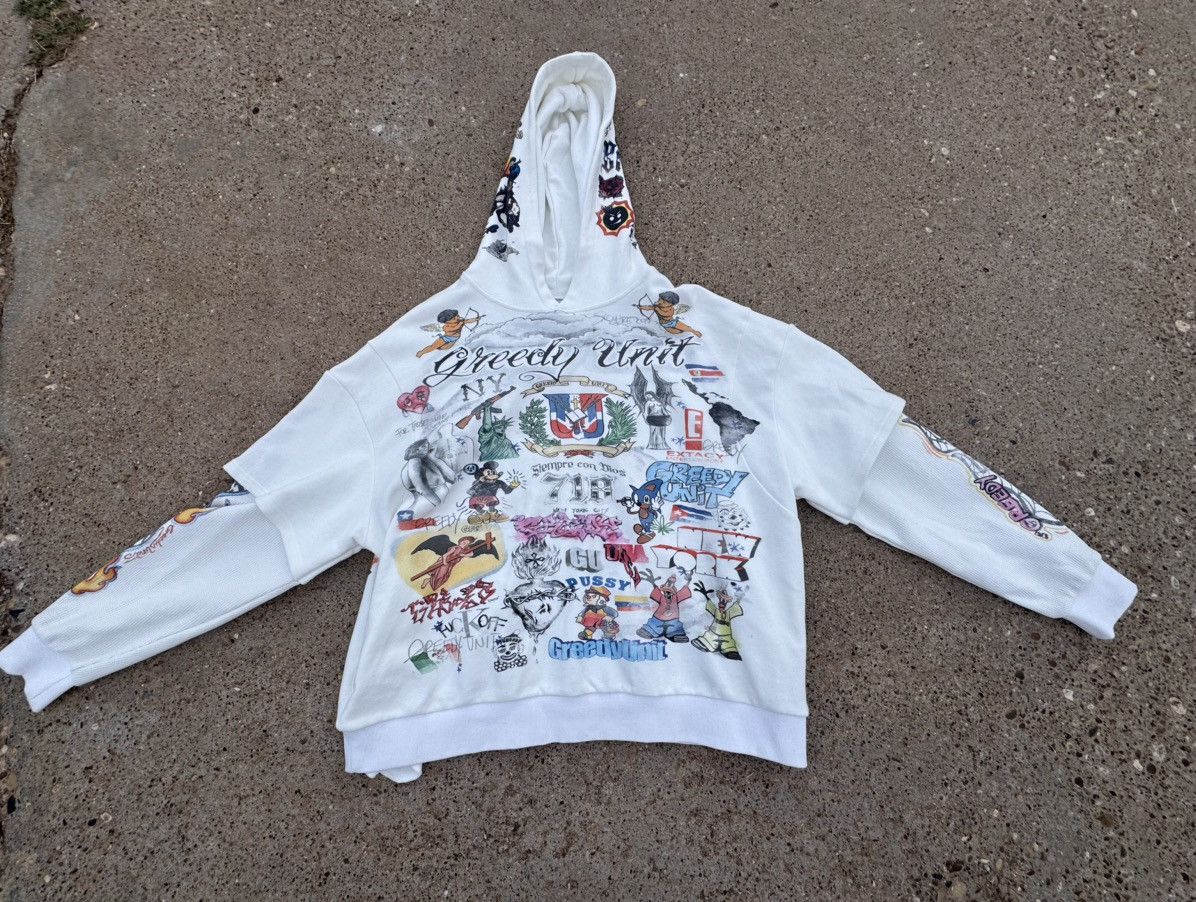 Greedy Unit Greedy Unit Multi Layer Graphic Hoodie Size US XL / EU 56 / 4 - 1 Thumbnail