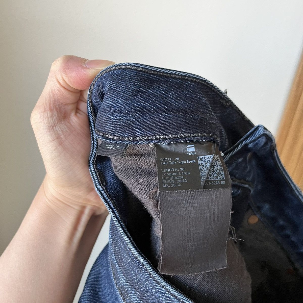 G-Star G Star Raw 3301 Slim Men’s Jeans Deep Blue Size US 29 - 9 Thumbnail