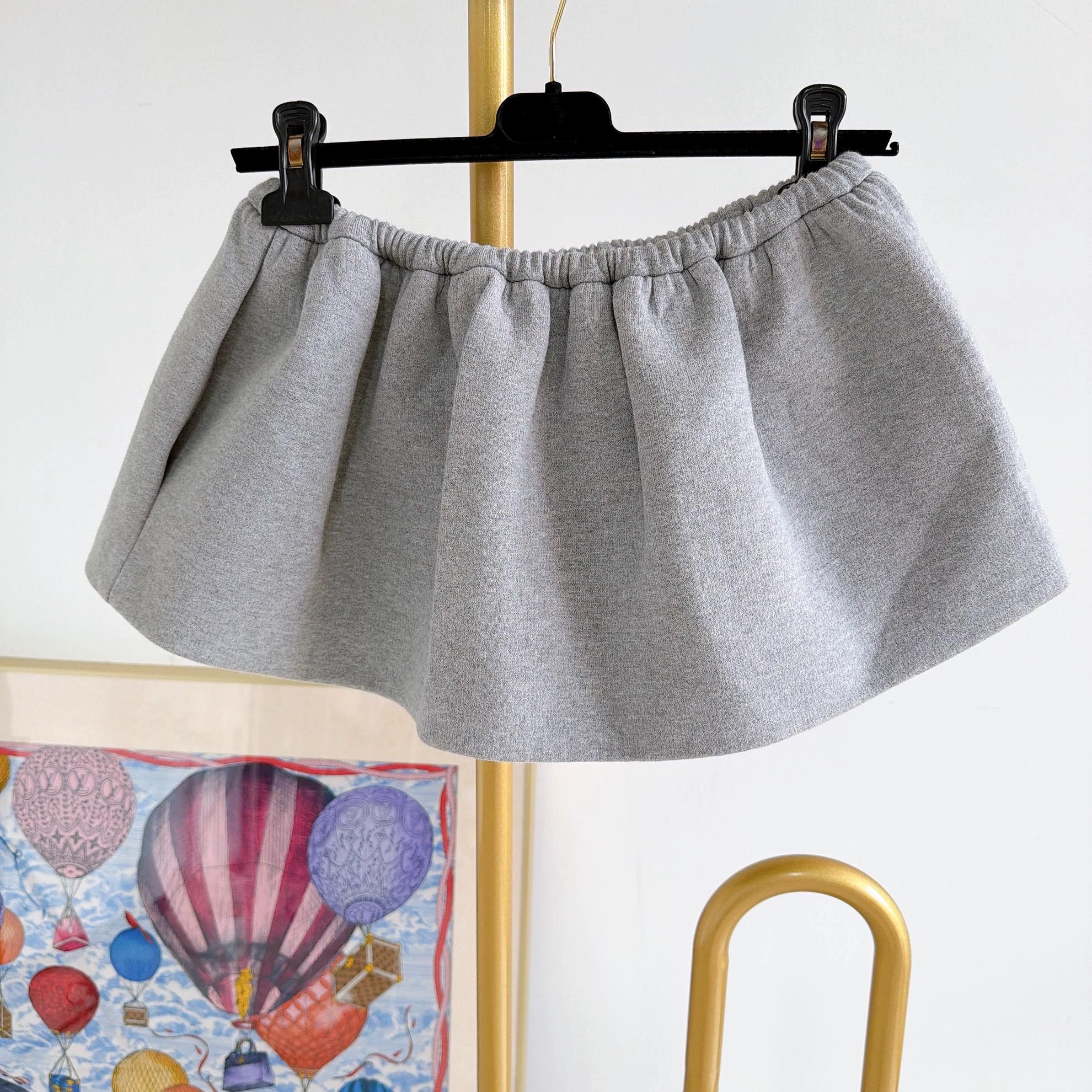 Miu Miu MIU MIU gray short skirt size 38 1994 Size 26" / US 2 / IT 38 - 2 Thumbnail