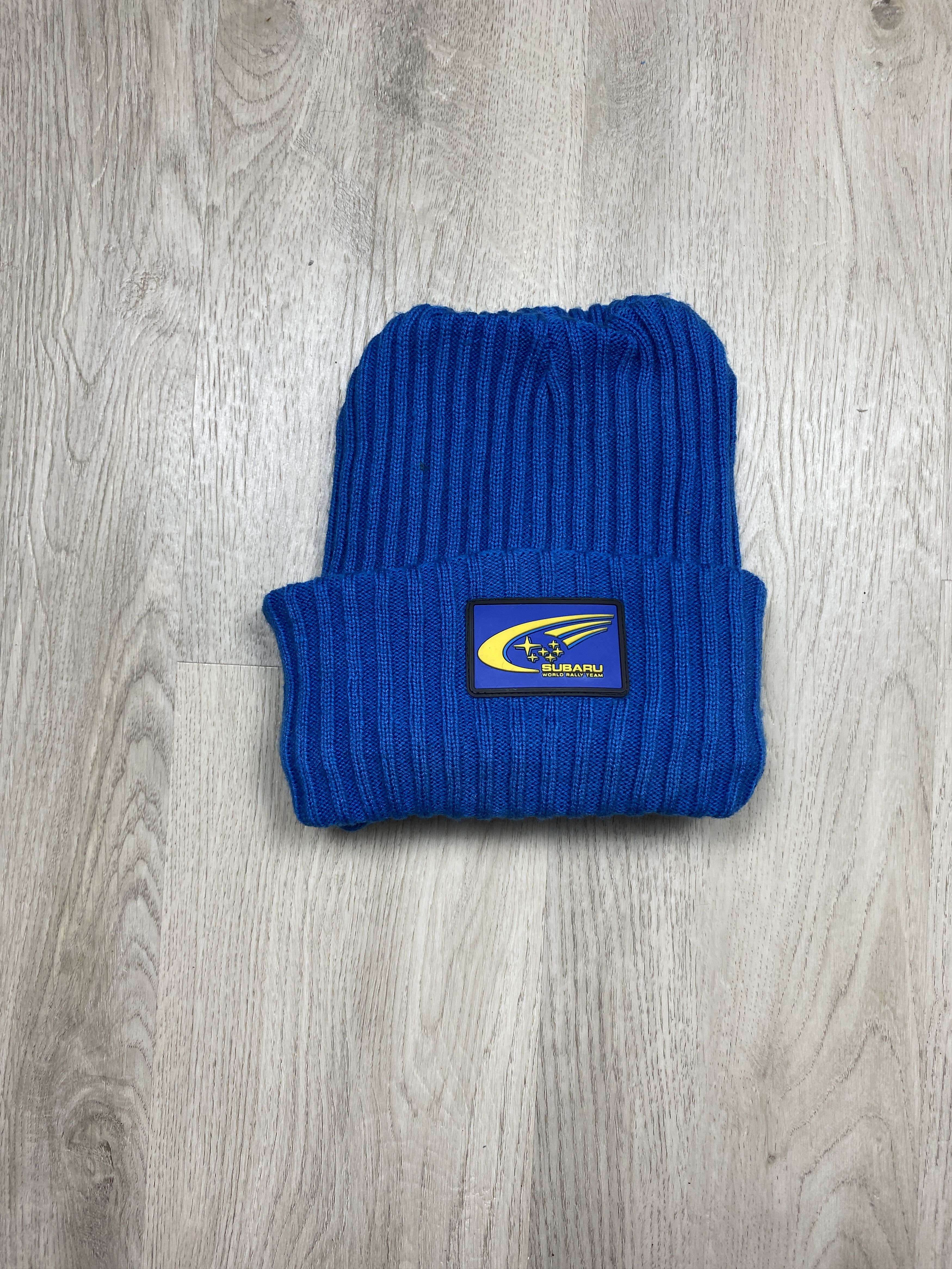 Japanese Brand × Vintage Subary Racing Mens Knit Hat Size ONE SIZE - 2 Thumbnail