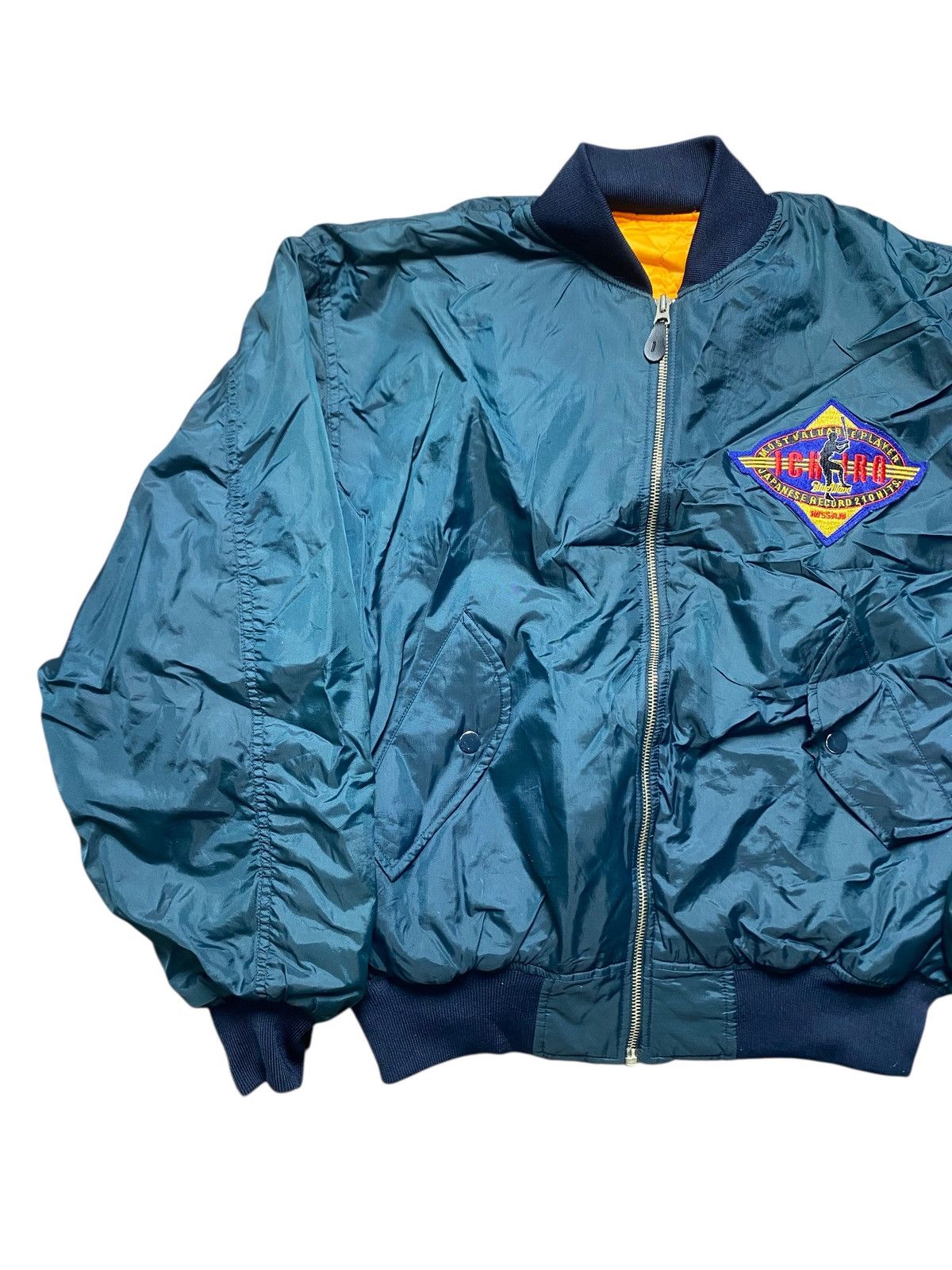Japanese Brand VINTAGE JAPANESE BRAND ICHIRO NISSAN BOMBER JACKET Size US XL / EU 56 / 4 - 4 Thumbnail