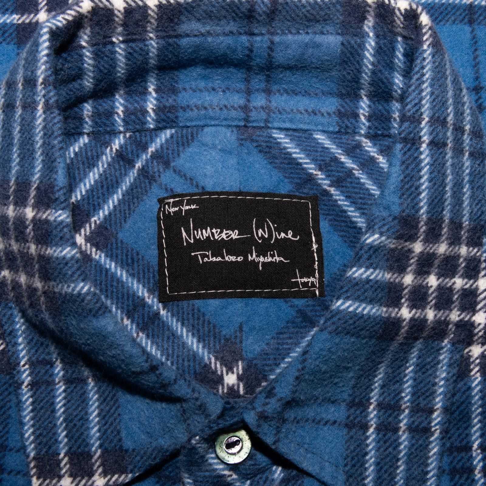 Number (N)ine Number Nine SS 2006 Blue Plaid Flannel Size US M / EU 48-50 / 2 - 4 Thumbnail