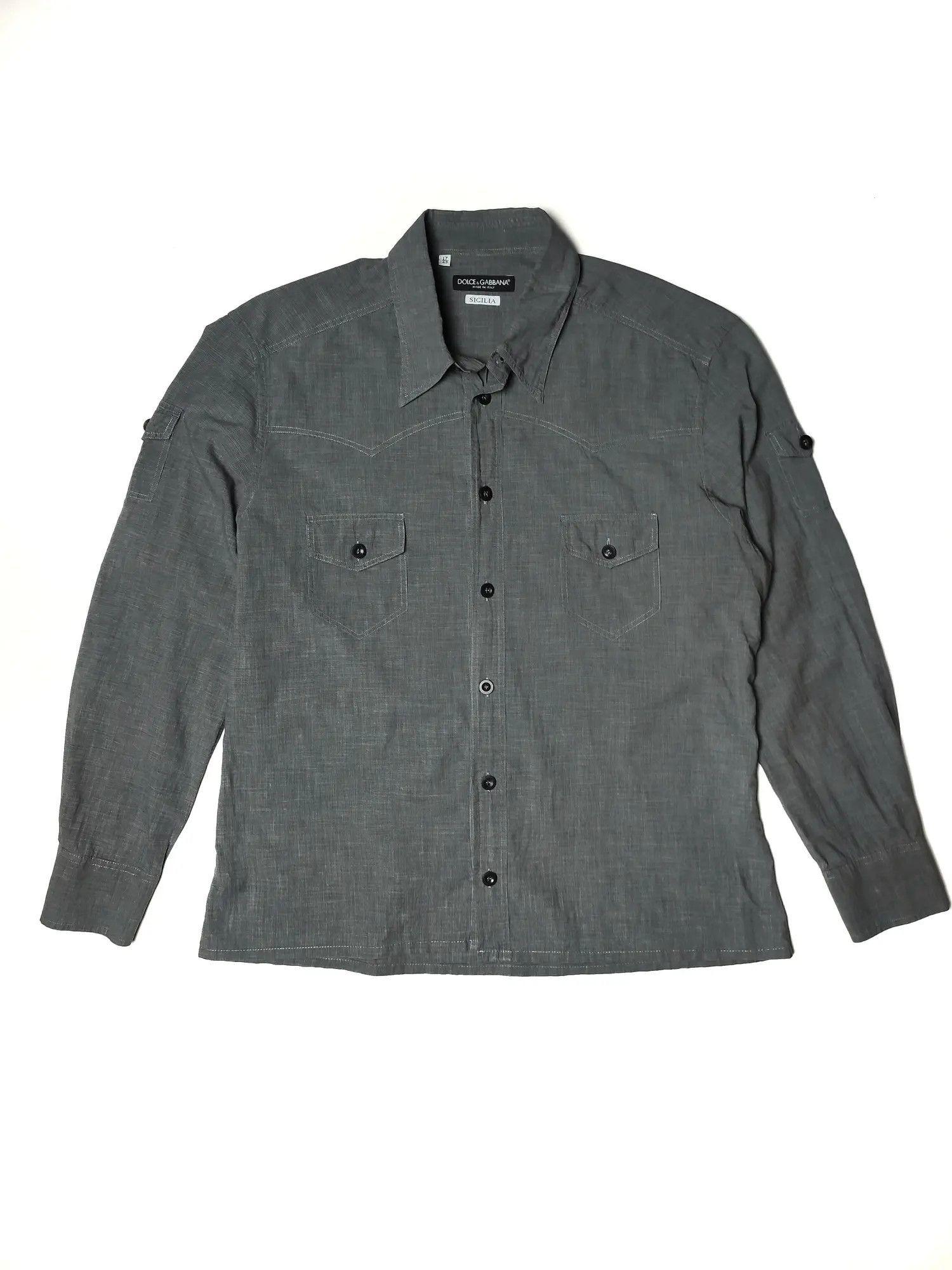 Dolce & Gabbana Dolce Gabbana Sicilia Button Shirt Size US M / EU 48-50 / 2 - 2 Thumbnail