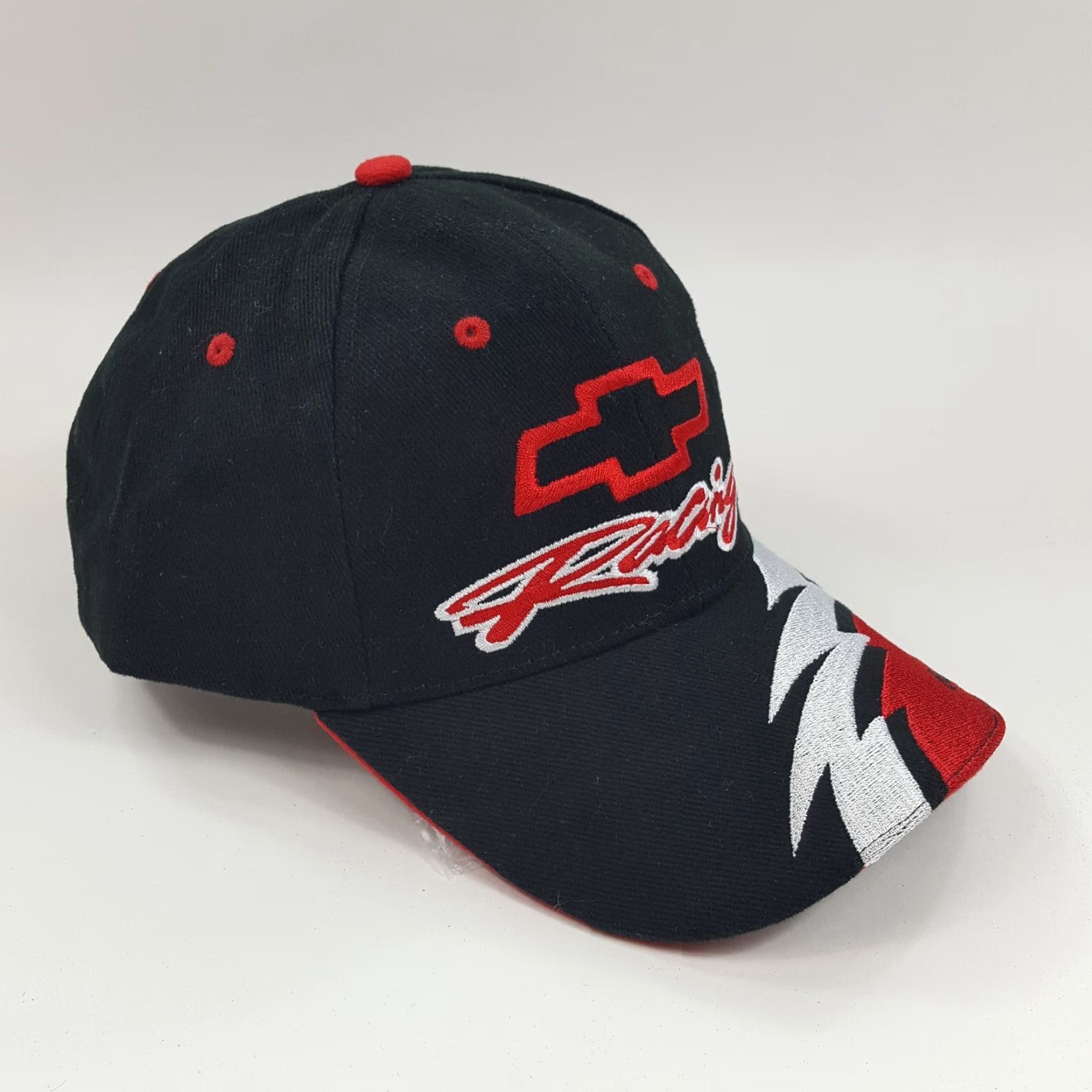 NASCAR VINTAGE Chevrolet NASCAR Racing Snapback Hat Baseball Cap Adjustable Black 90s Mens Size ONE SIZE - 5 Thumbnail