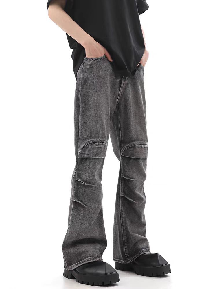 Jean Rinse-washed dark gray relaxed-fit jeans Size US 34 / EU 50 - 1 Thumbnail