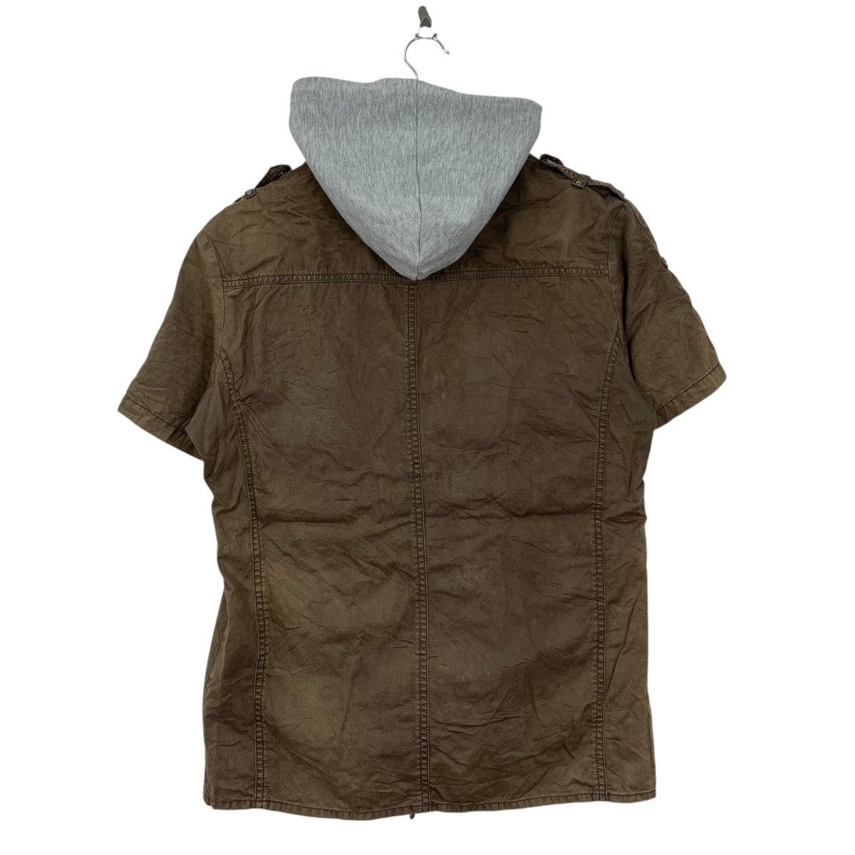 In The Attic Vintage IN THE ATTIC Japanese Brand Hooded Shirt Jacket Size US L / EU 52-54 / 3 - 4 Thumbnail