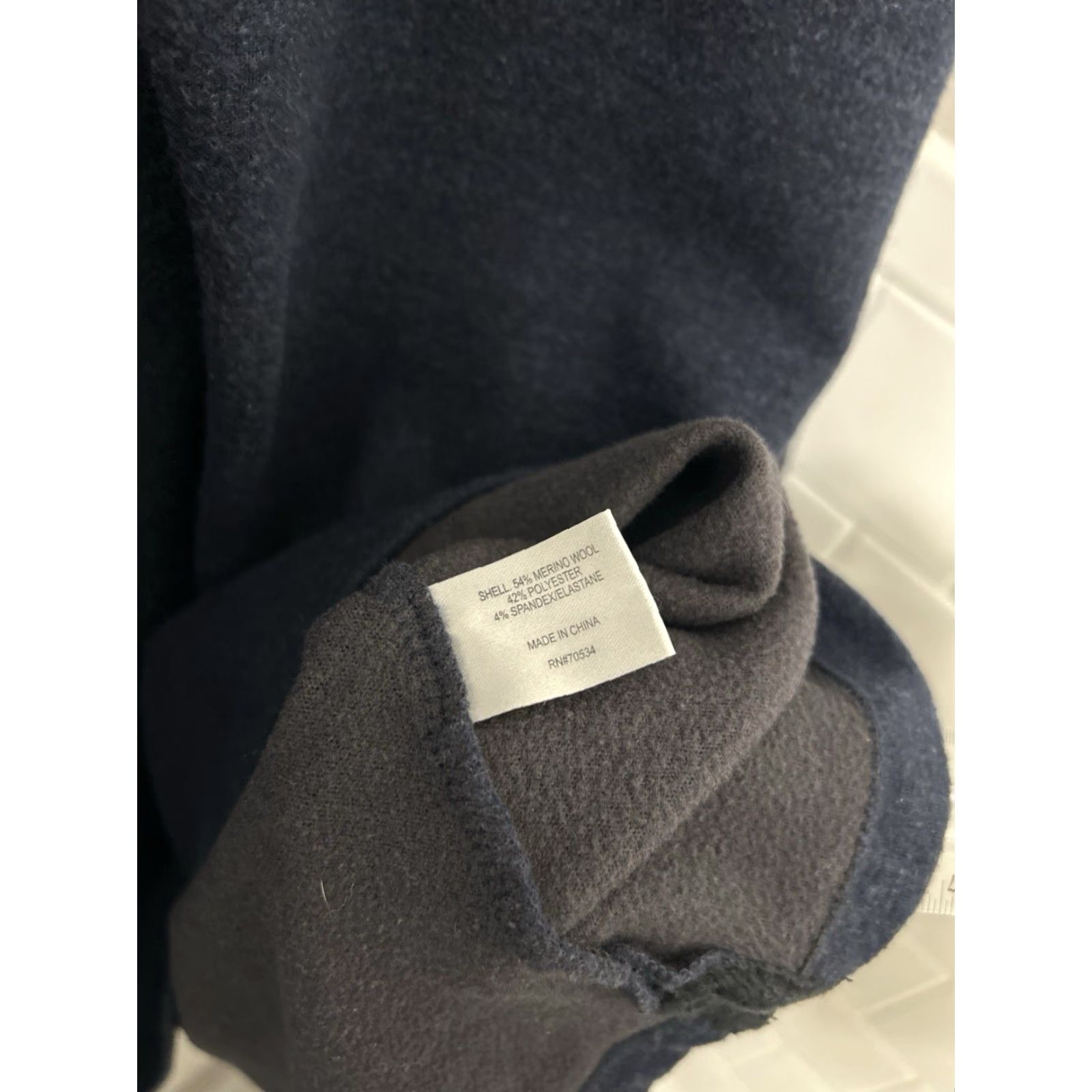 Orvis Orvis Trout Bum 1/4 Zip Mens XL Navy Blue Merino Wool Blend Pullover L/S Shirt Size US XL / EU 56 / 4 - 7 Thumbnail