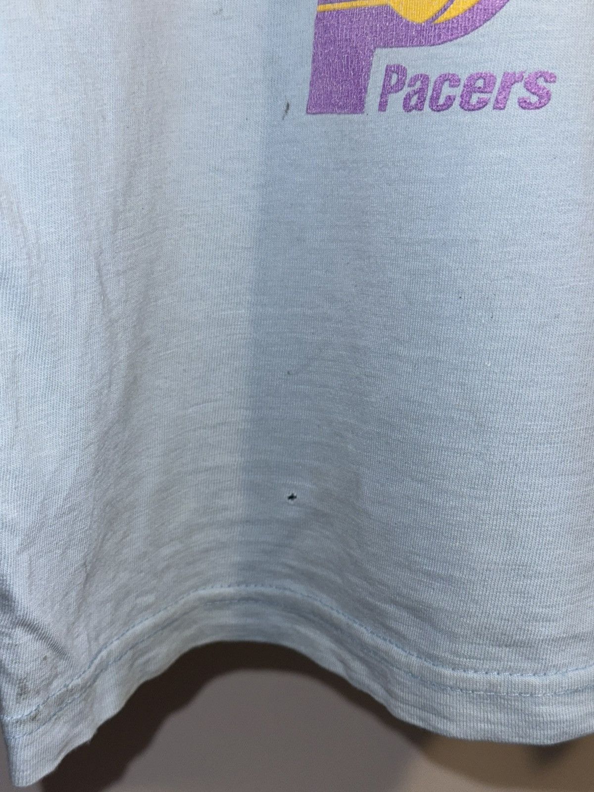 NBA × Vintage Vintage 90s Y2K NBA Multi-Team Logo T-Shirt Light Blue Size US XL / EU 56 / 4 - 8 Thumbnail