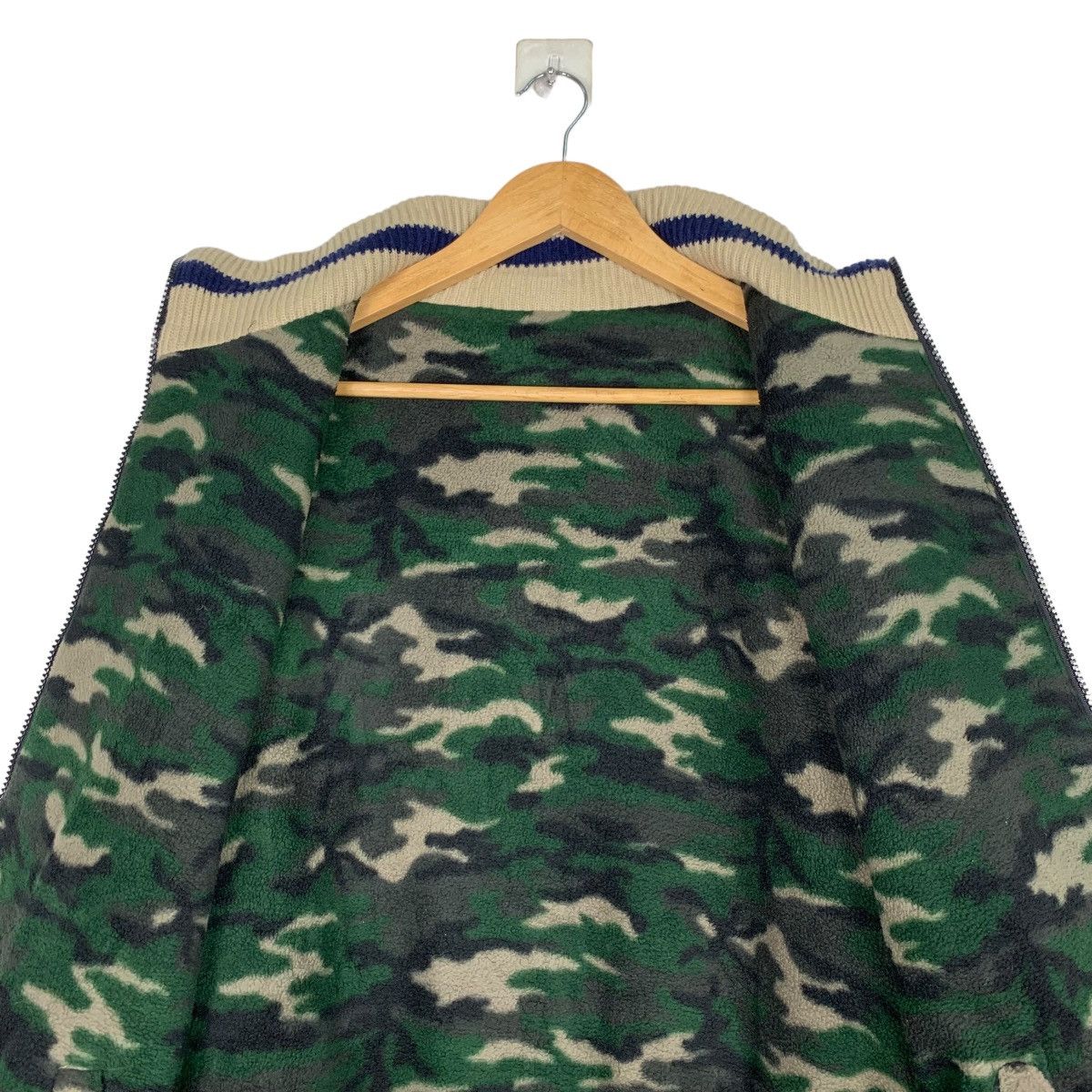 Japanese Brand FIRST PARKING Quilted Fleece Reversible Jacket #0946-C42 Size US M / EU 48-50 / 2 - 12 Thumbnail