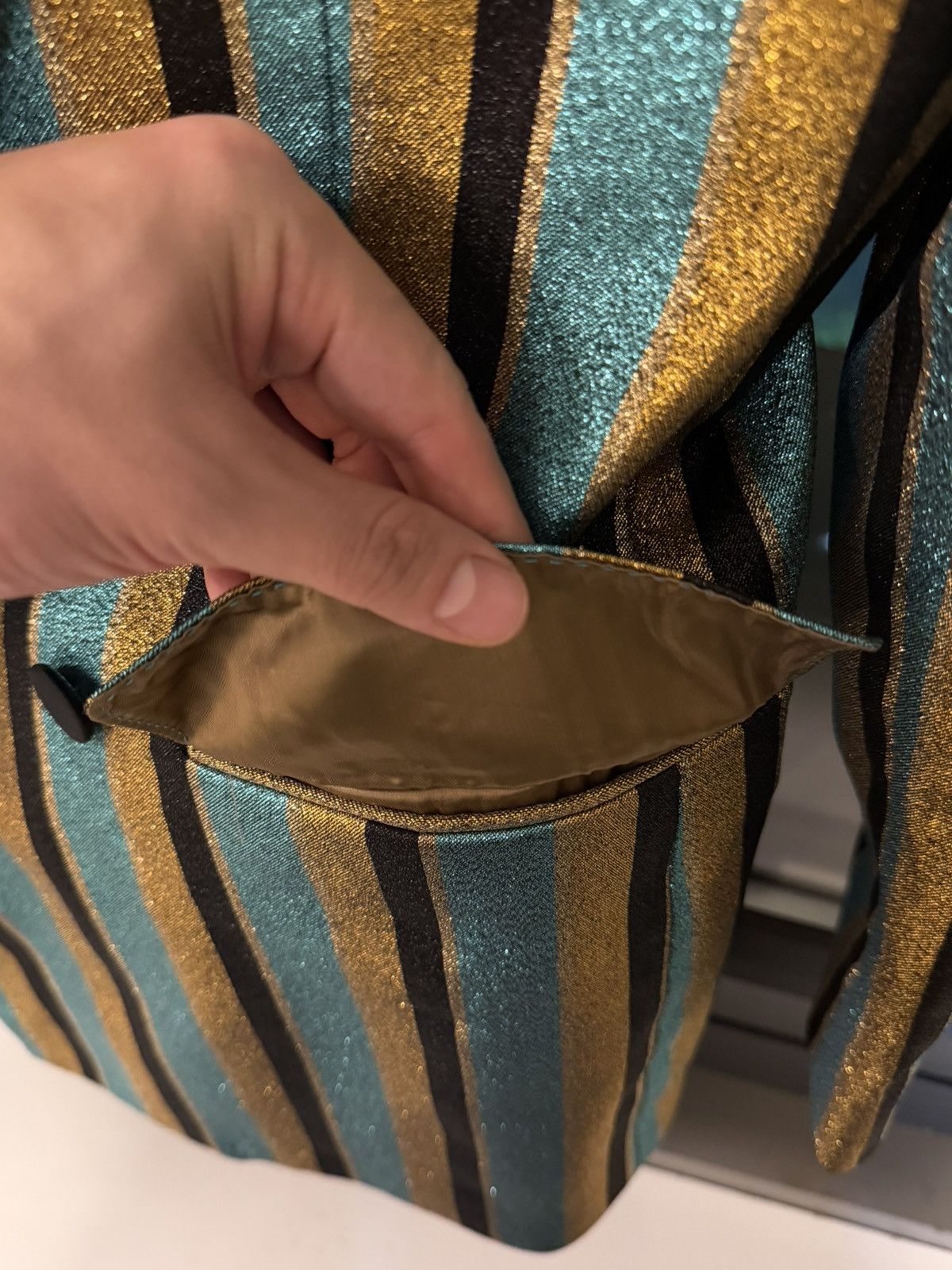 Gucci GUCCI runway Striped Jacket Size 46L - 8 Thumbnail