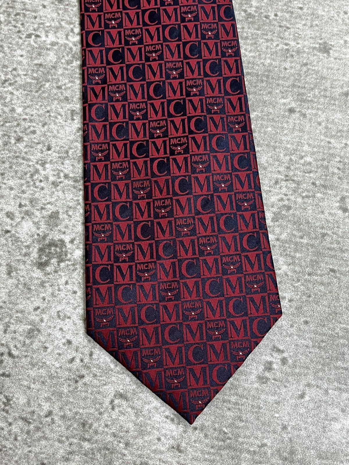 MCM MCM Swarovski Silk Tie Size ONE SIZE - 2 Thumbnail