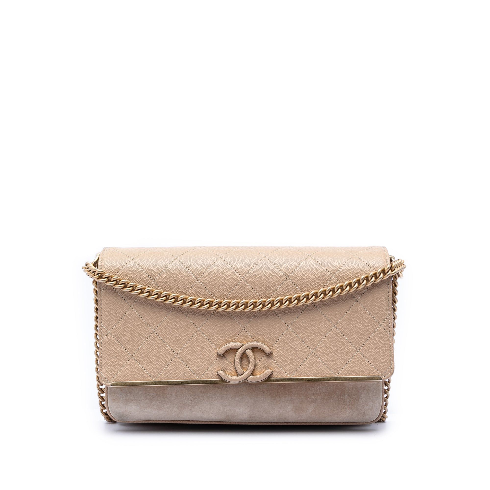 Chanel CC Stitched Caviar and Suede Lady Coco Flap Size ONE SIZE - 1 Thumbnail