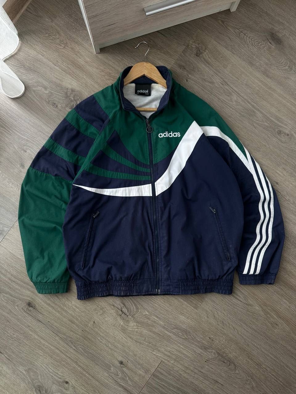 Adidas × Vintage Vintage Adidas Faded Sportswear Zip Hoodie Size US M / EU 48-50 / 2 - 5 Thumbnail