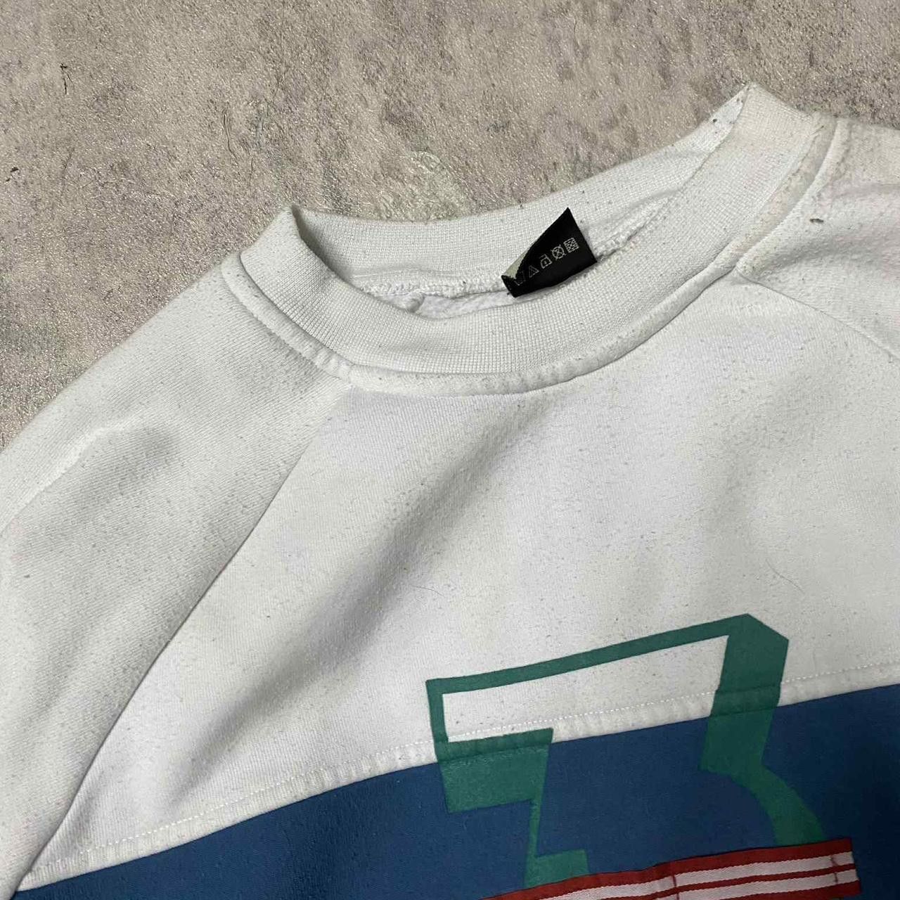Other White and blue sweatshirt with a retro vibe Size US XL / EU 56 / 4 - 3 Thumbnail